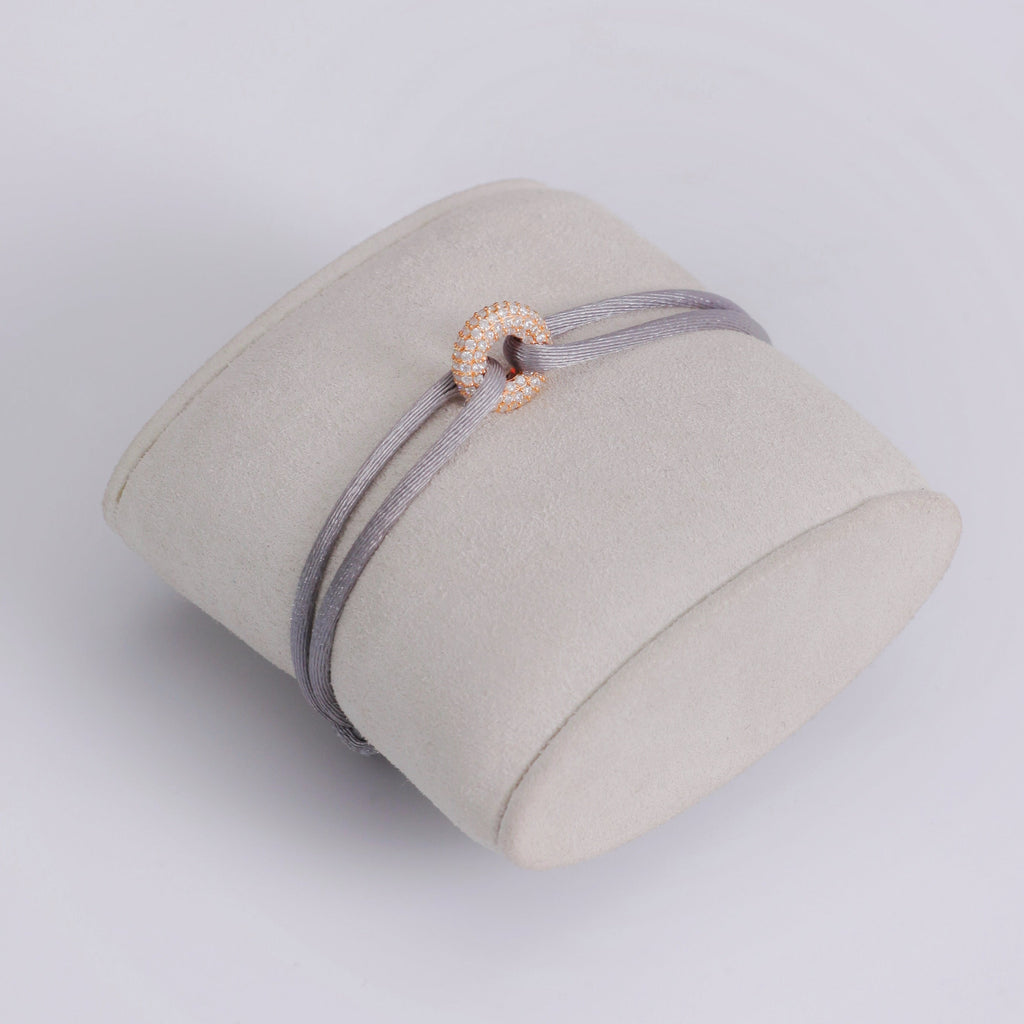 Rose Soho Pavé Cord Bracelet