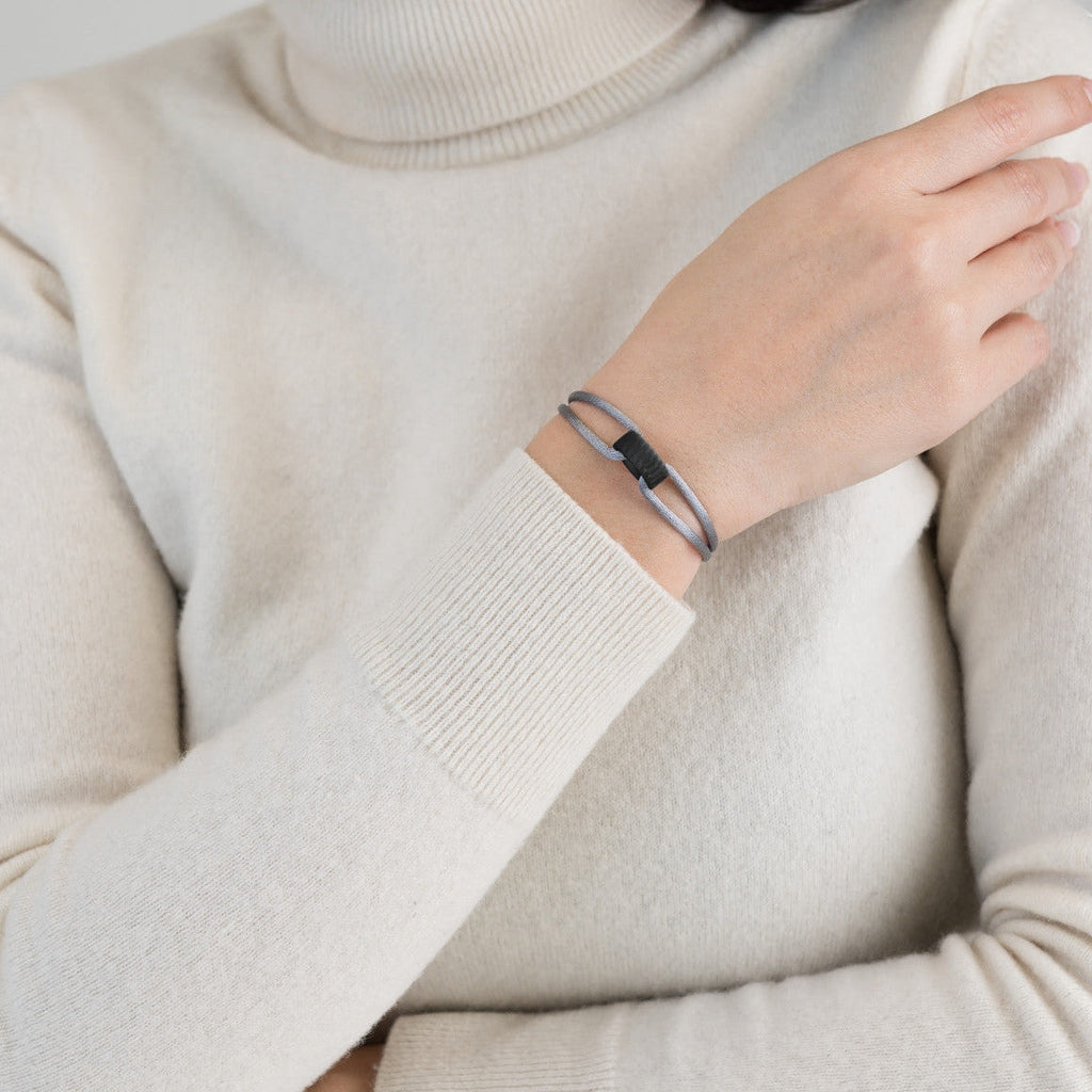 Carbon Regent Cord Bracelet