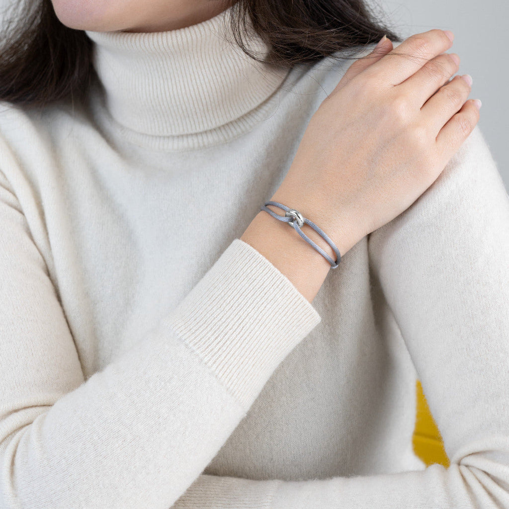 Silver Soho Cord Bracelet