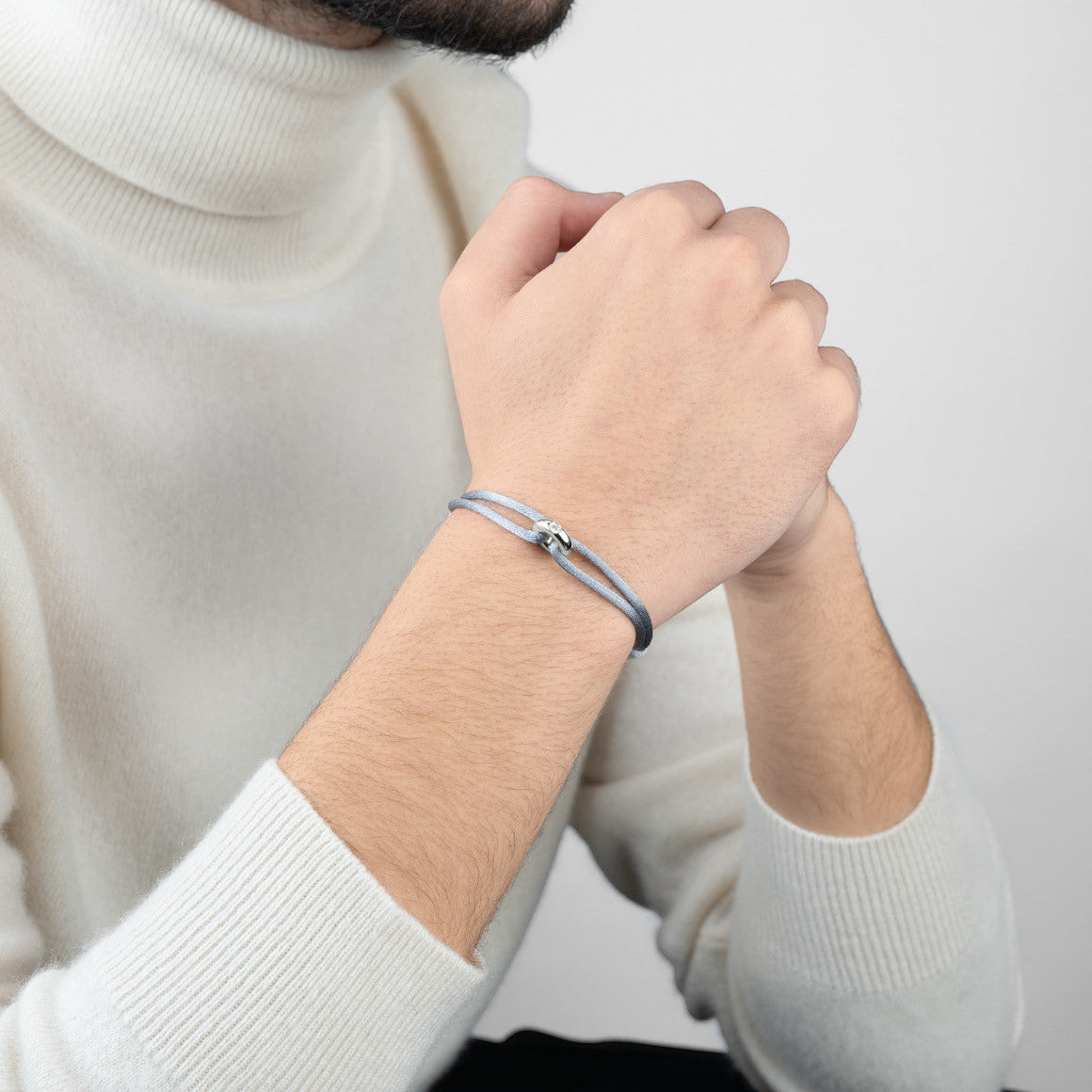 Silver Soho Diamond Cord Bracelet
