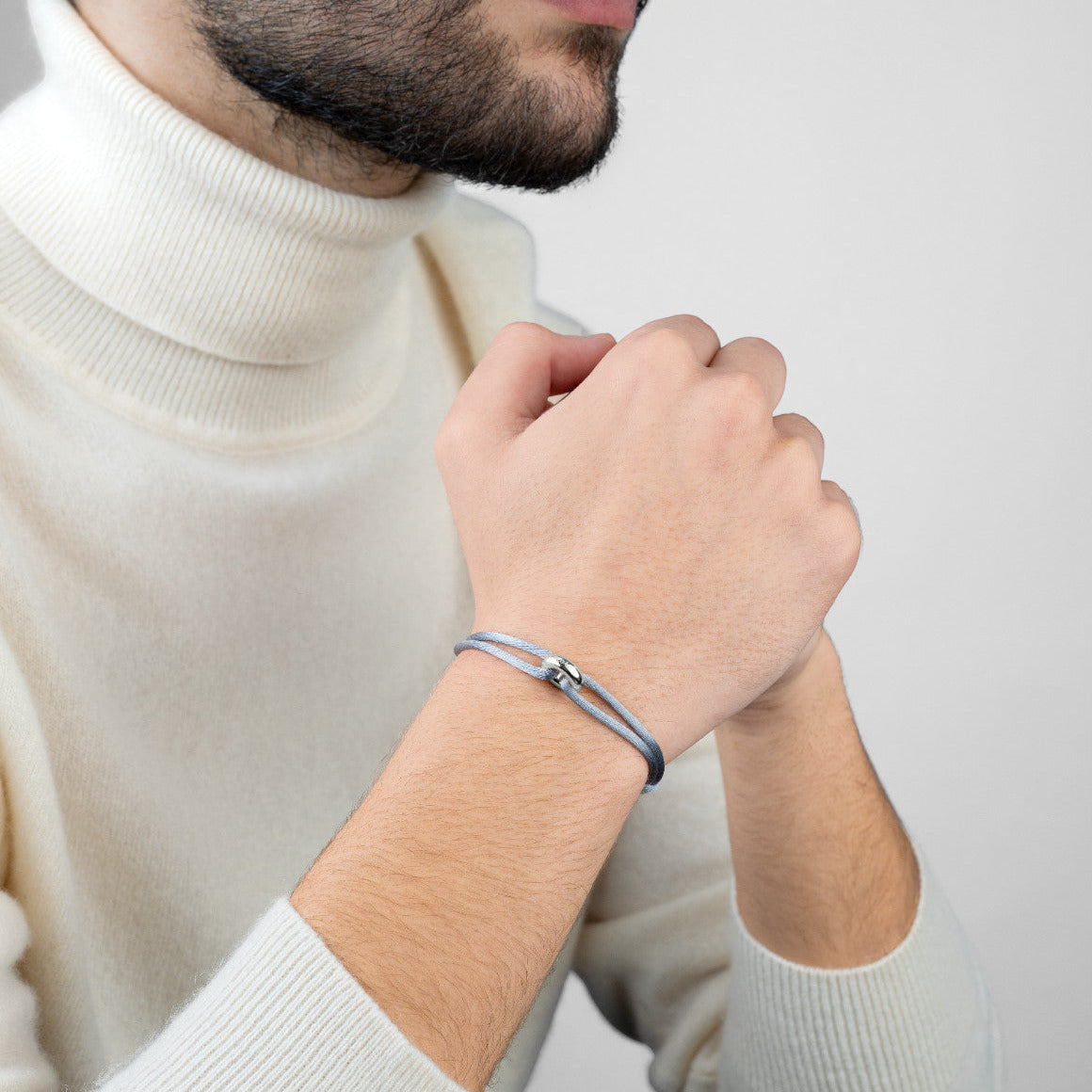 Silver Soho Cord Bracelet