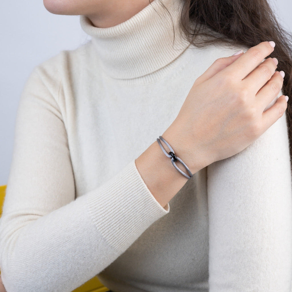 Black Soho Cord Bracelet