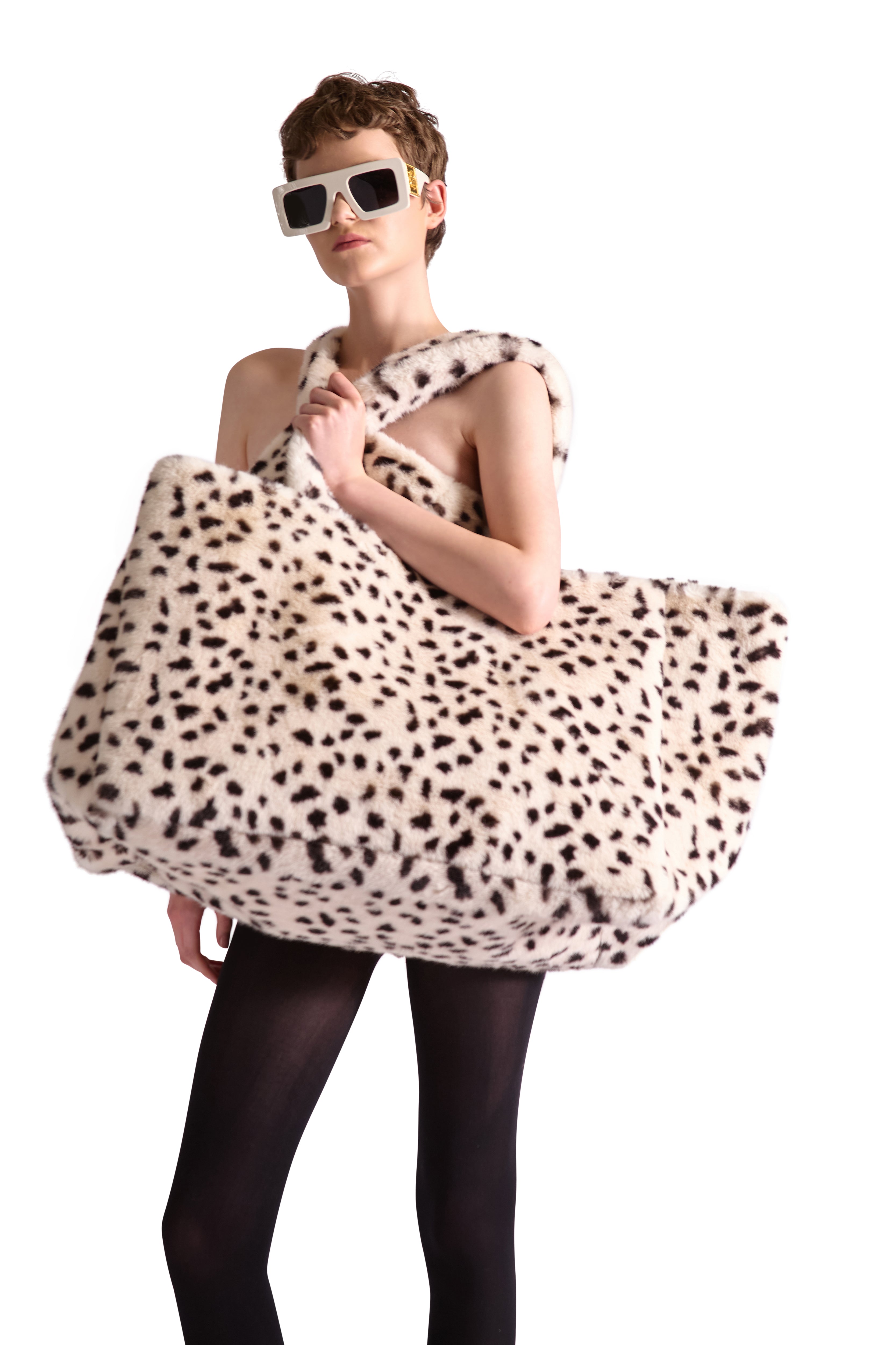 Animal Print Faux Fur Bag