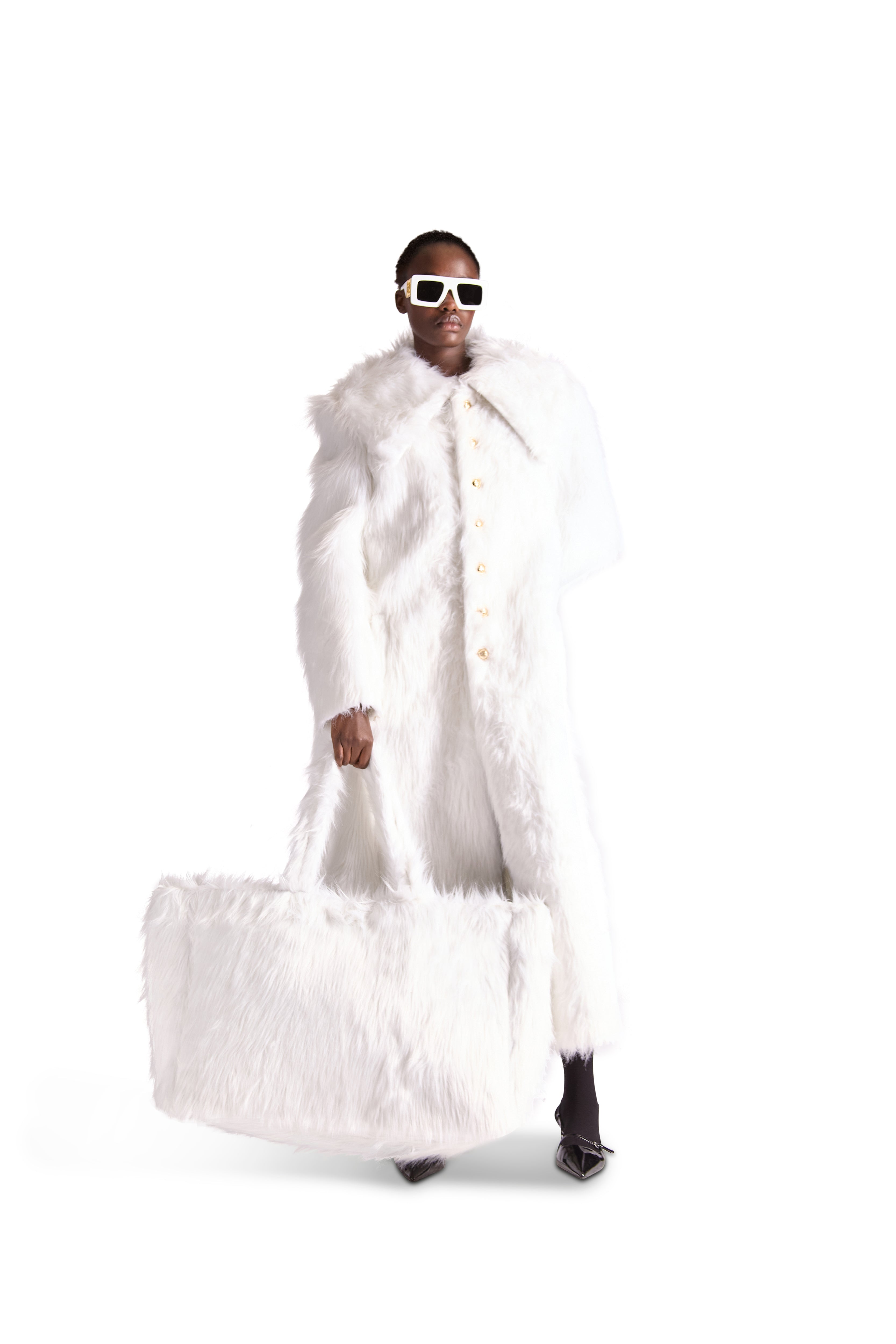 Large Faux Fur Bag