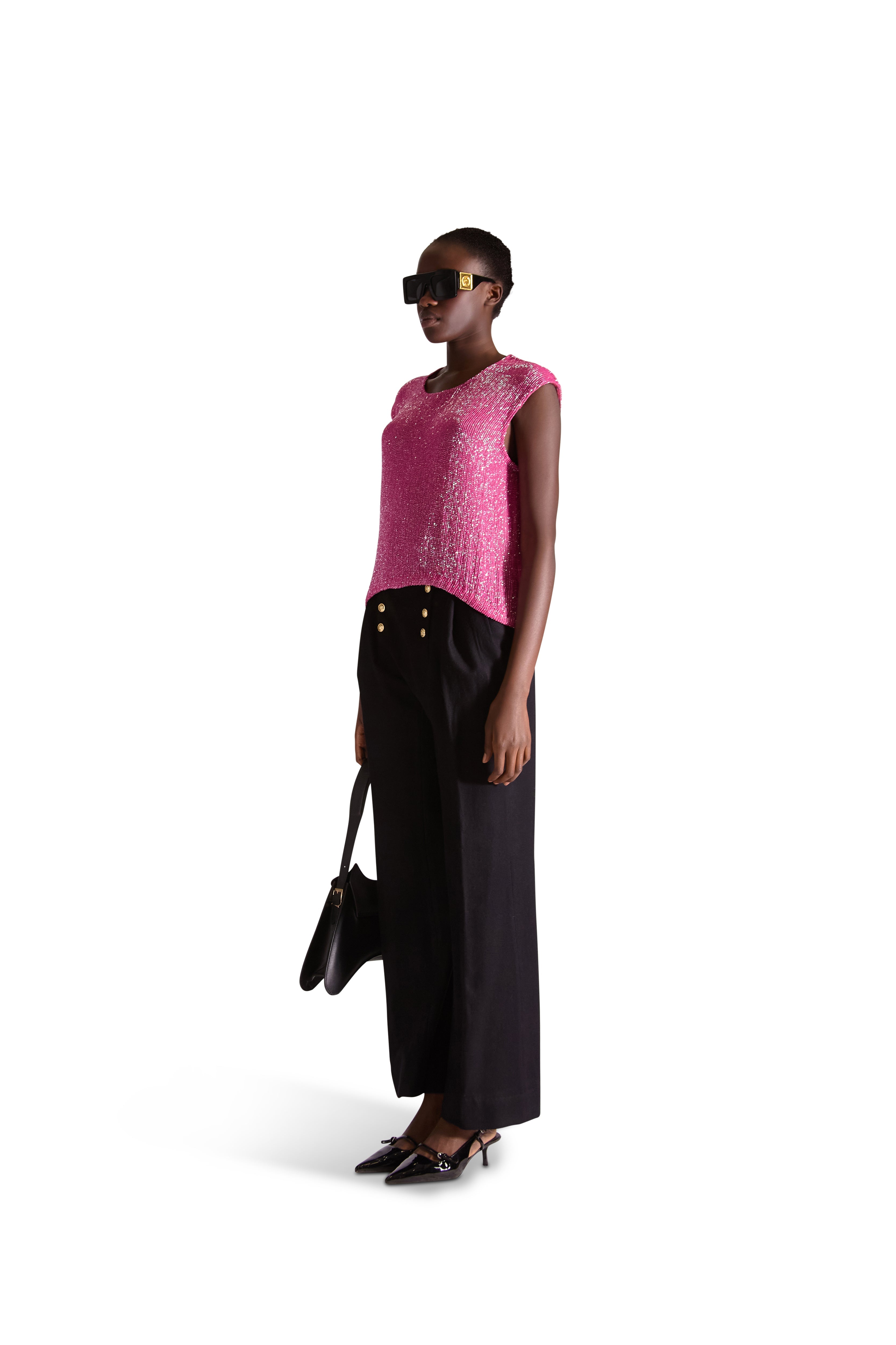 Hand Embroidered Katdana Beaded top