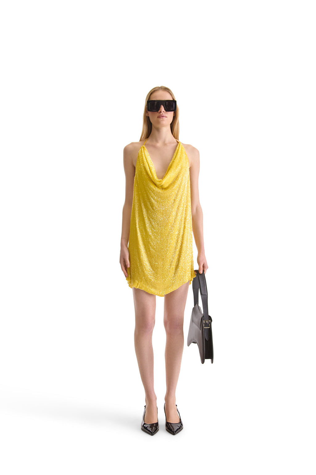 Hand Embroidered Beaded Short Dress