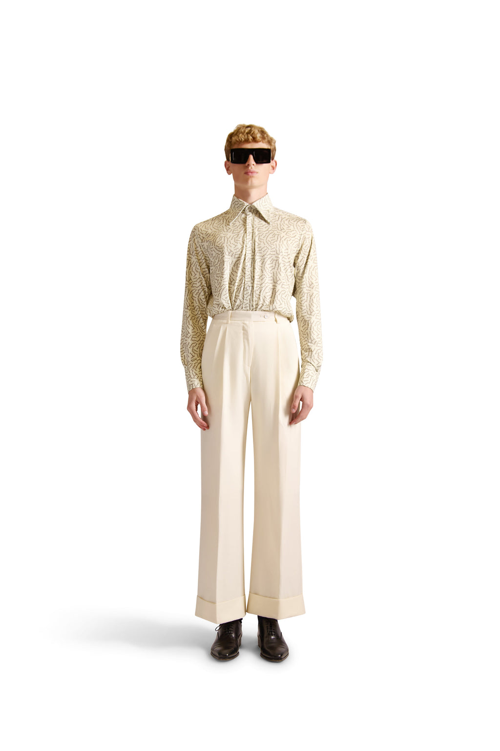 Tailored Fit Monogram Shirt