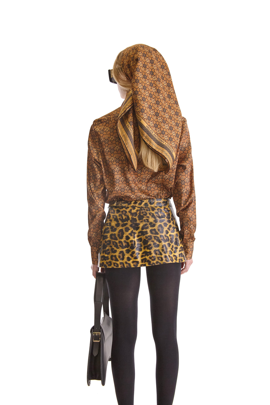 Tailored Fit Monogram Print Shirt