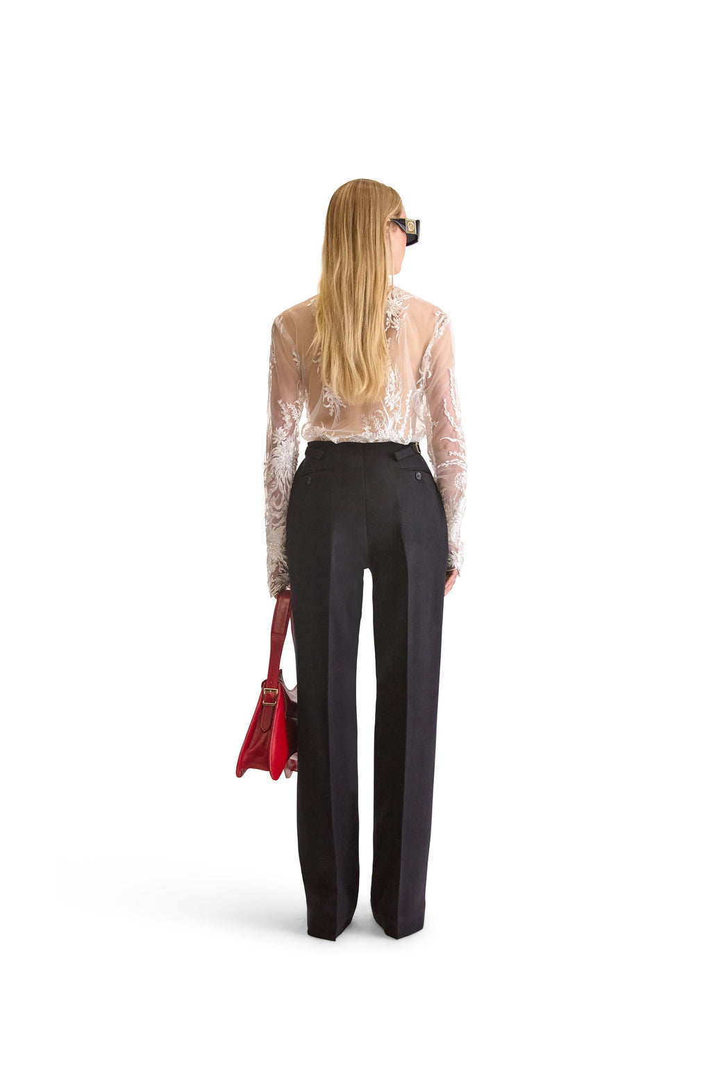 Hand Embroidered Sheer Blouse