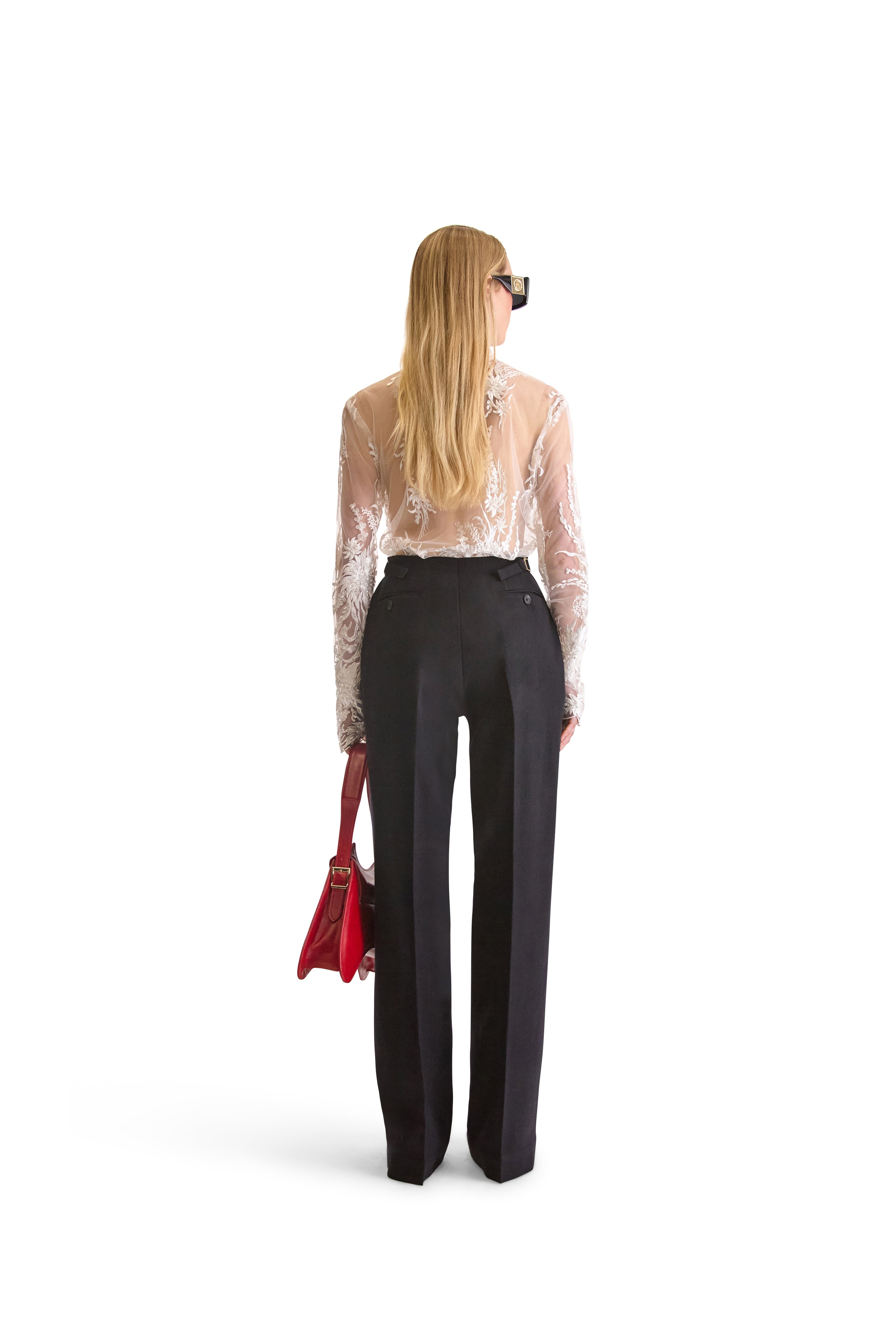 Hand Embroidered Sheer Blouse