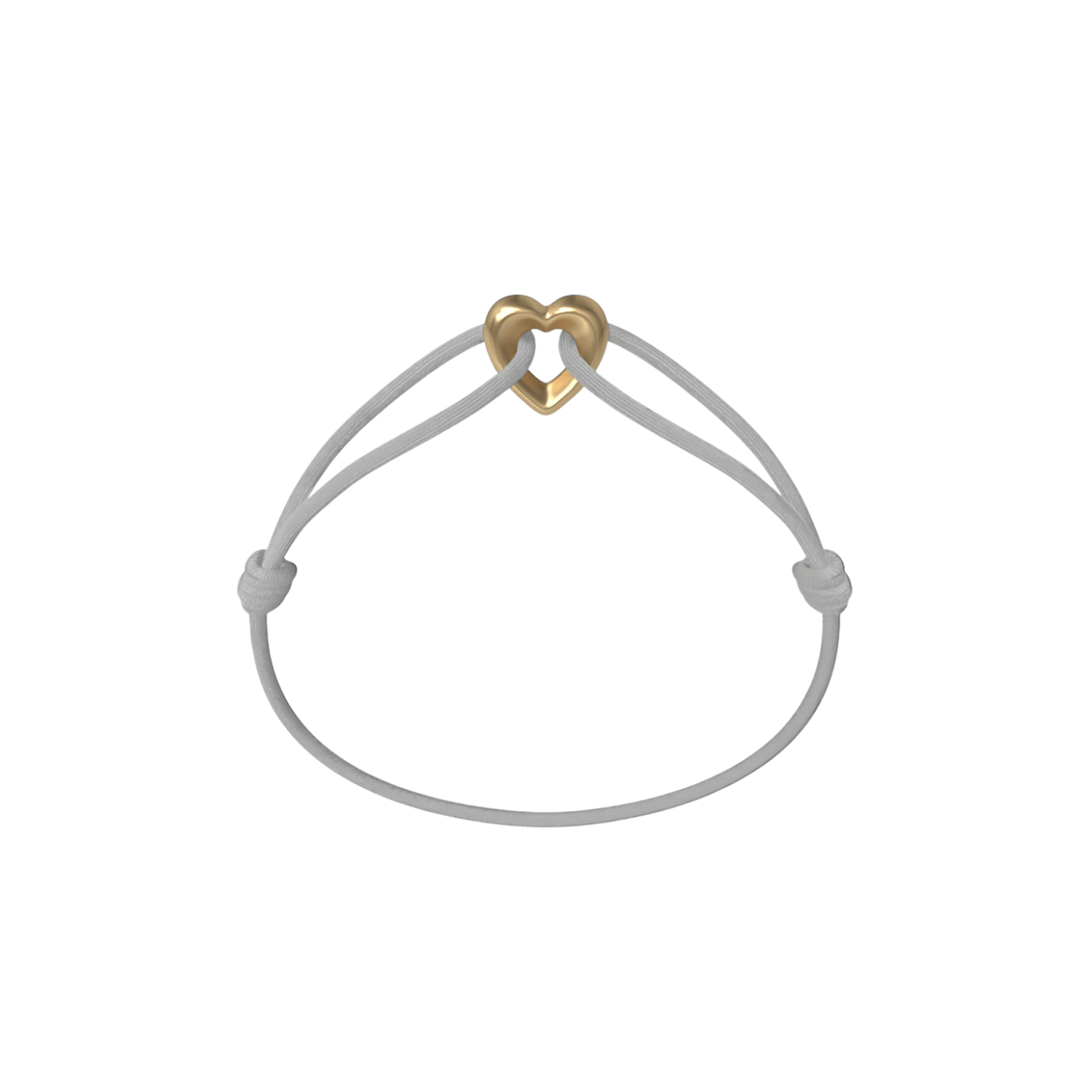 Golden Heart Cord Bracelet