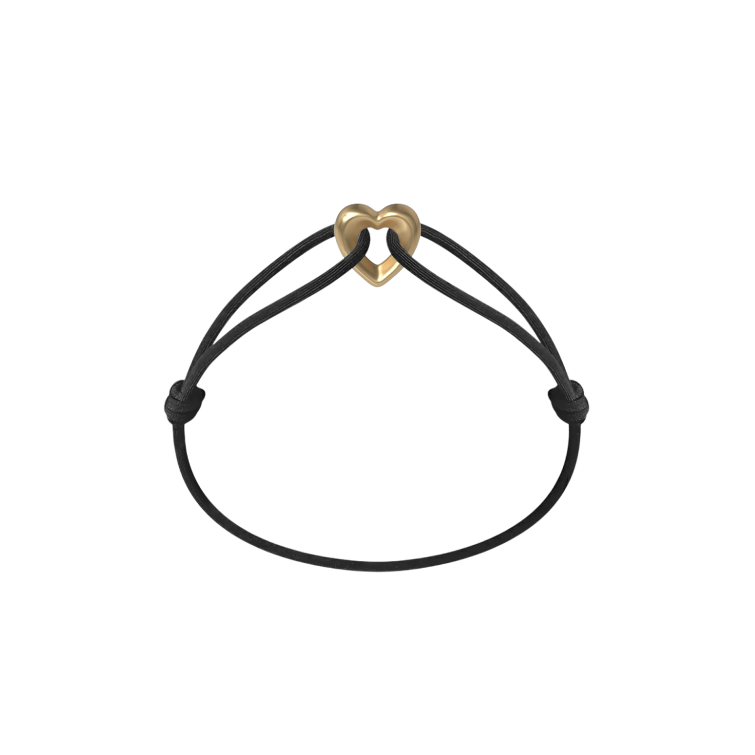 Golden Heart Cord Bracelet