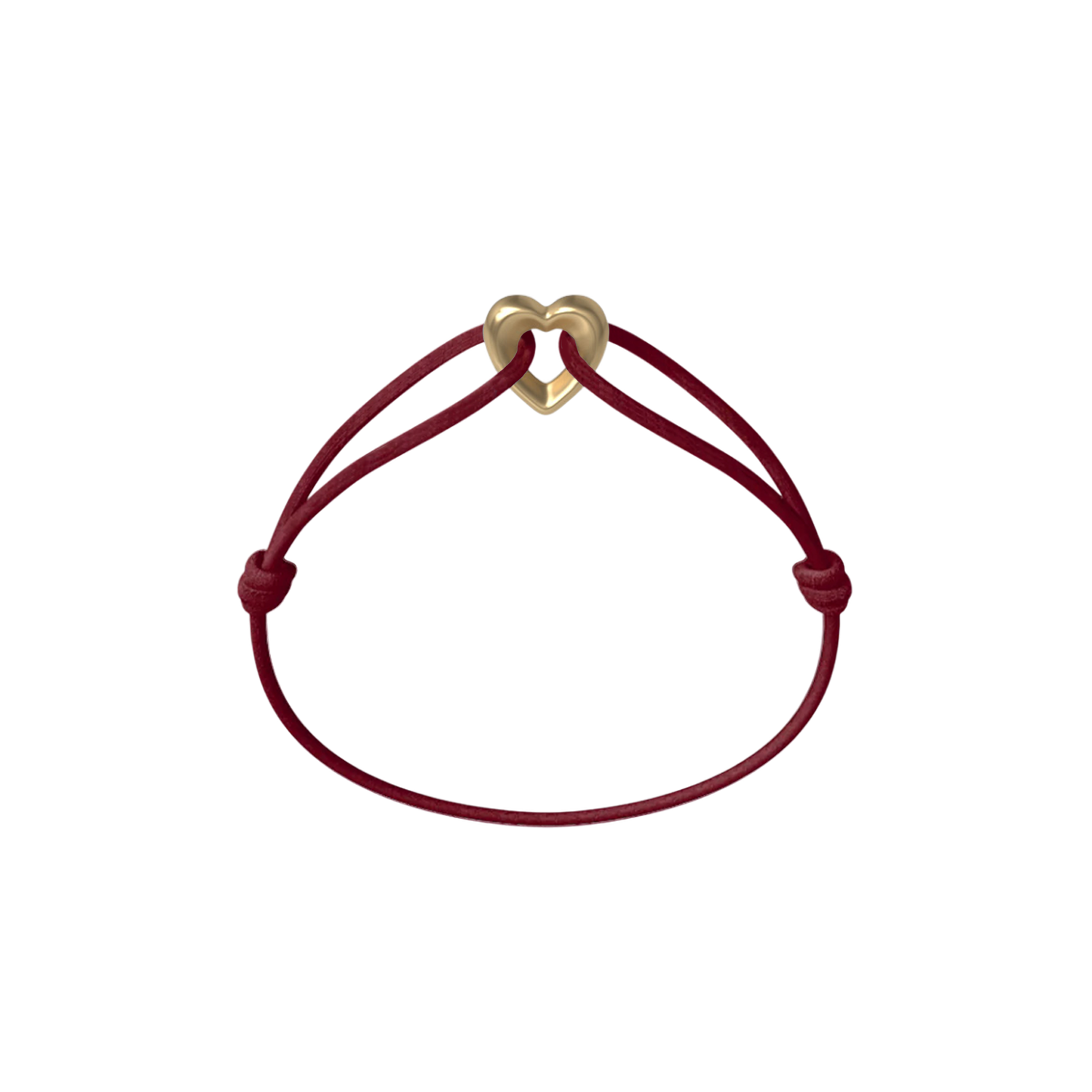 Golden Heart Cord Bracelet