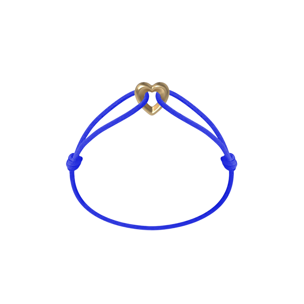 Golden Heart Cord Bracelet