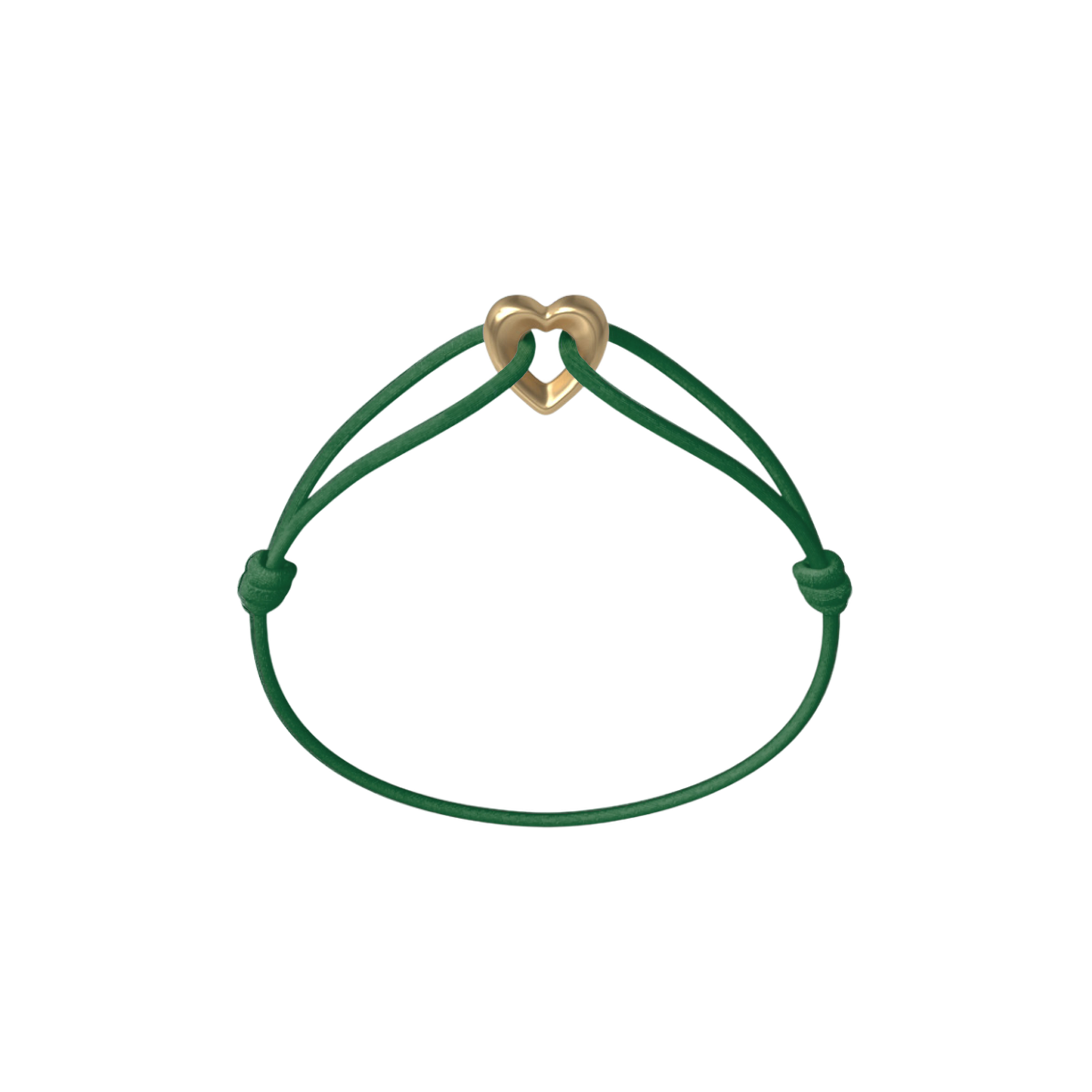 Golden Heart Cord Bracelet