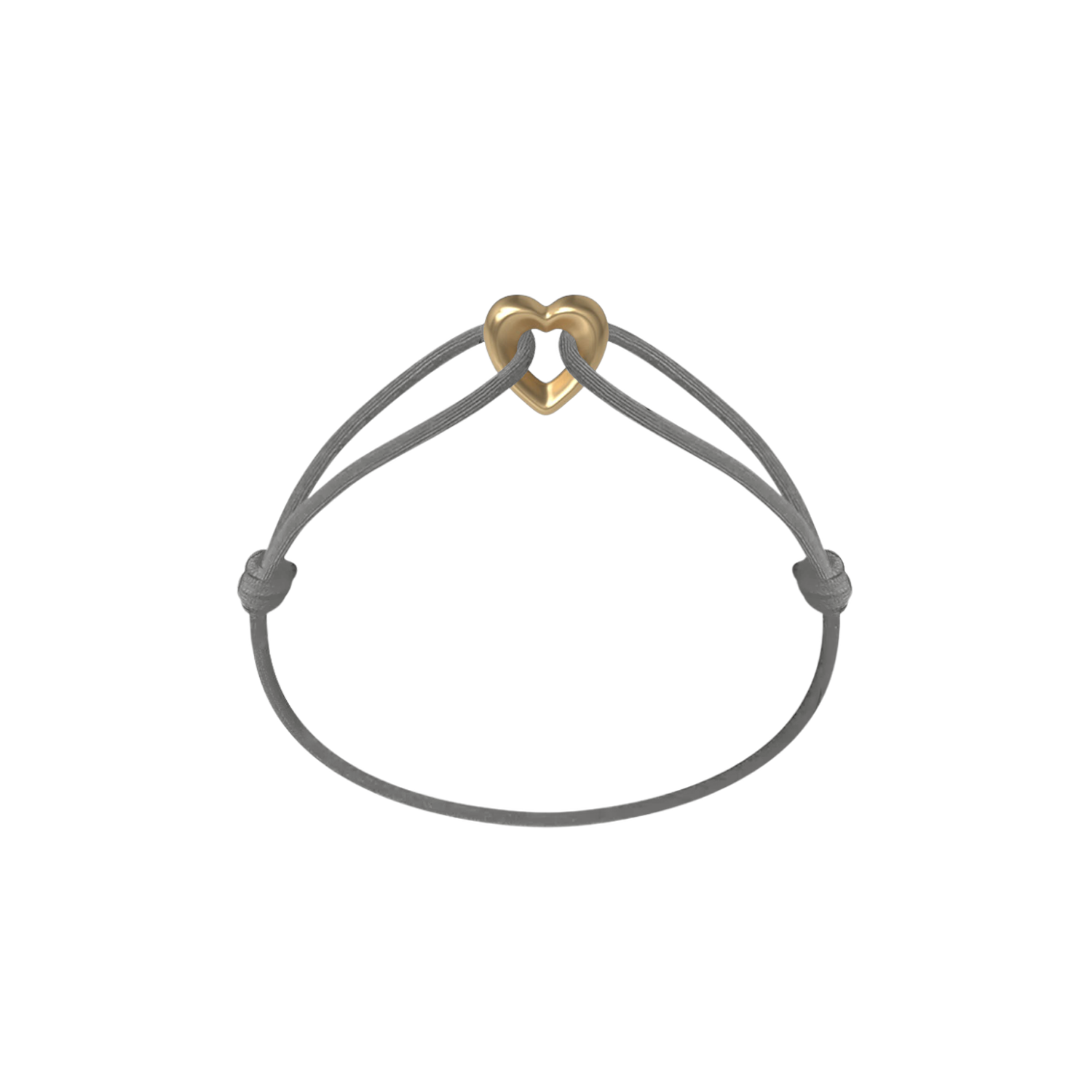 Golden Heart Cord Bracelet