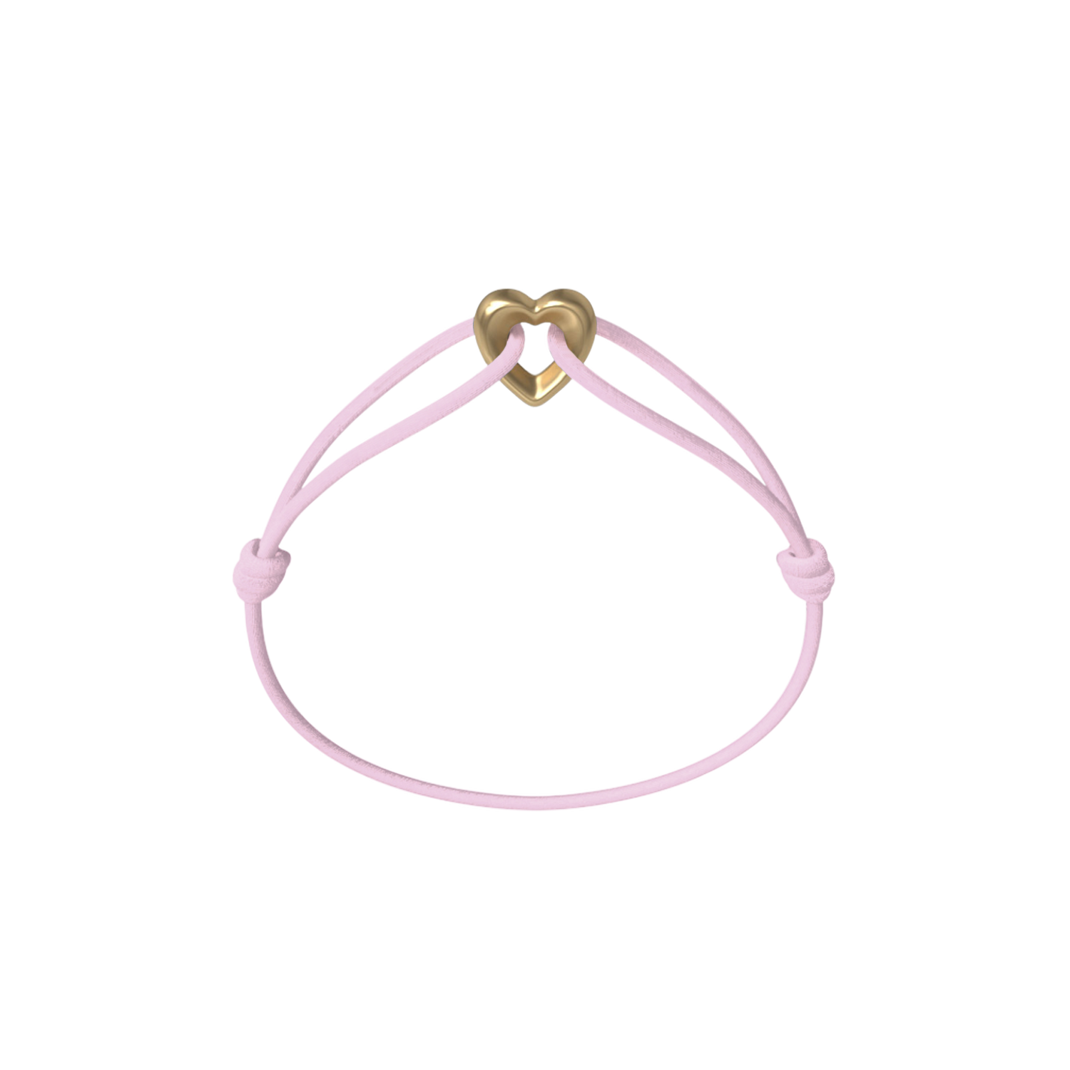 Golden Heart Cord Bracelet