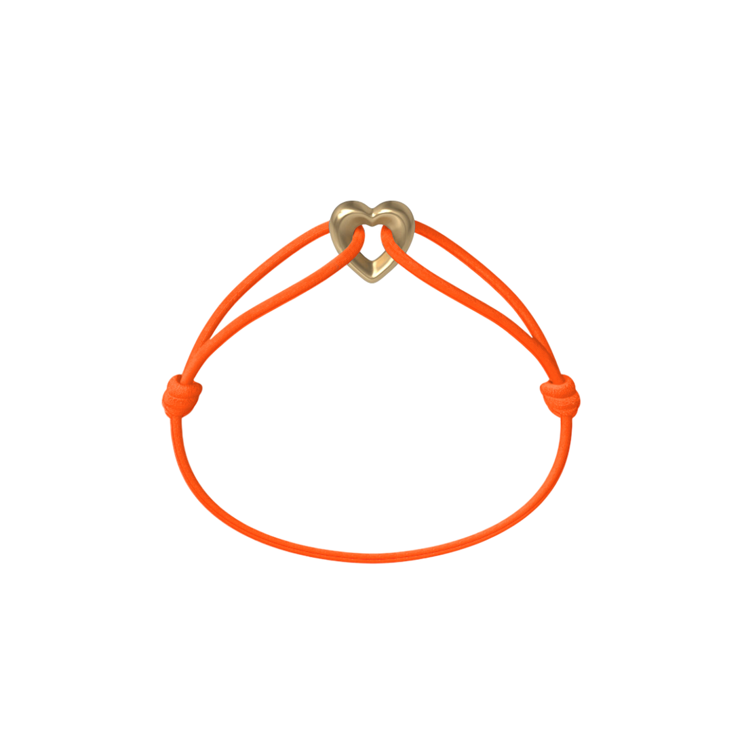 Golden Heart Cord Bracelet