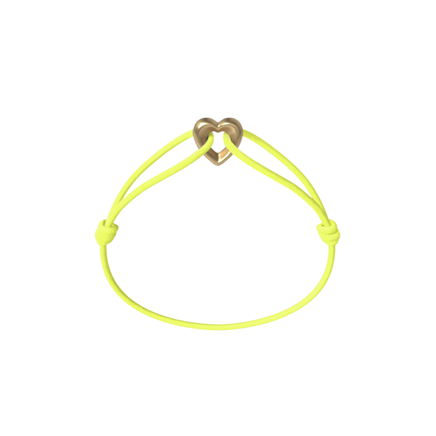 Golden Heart Cord Bracelet