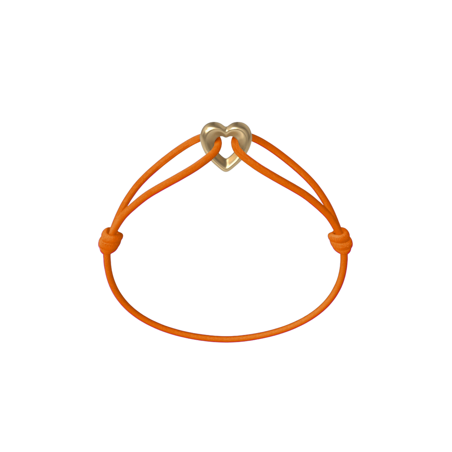 Golden Heart Cord Bracelet