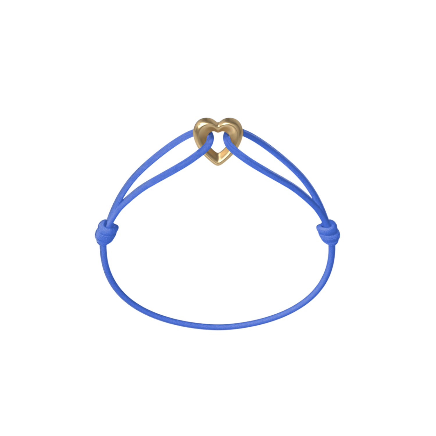 Golden Heart Cord Bracelet