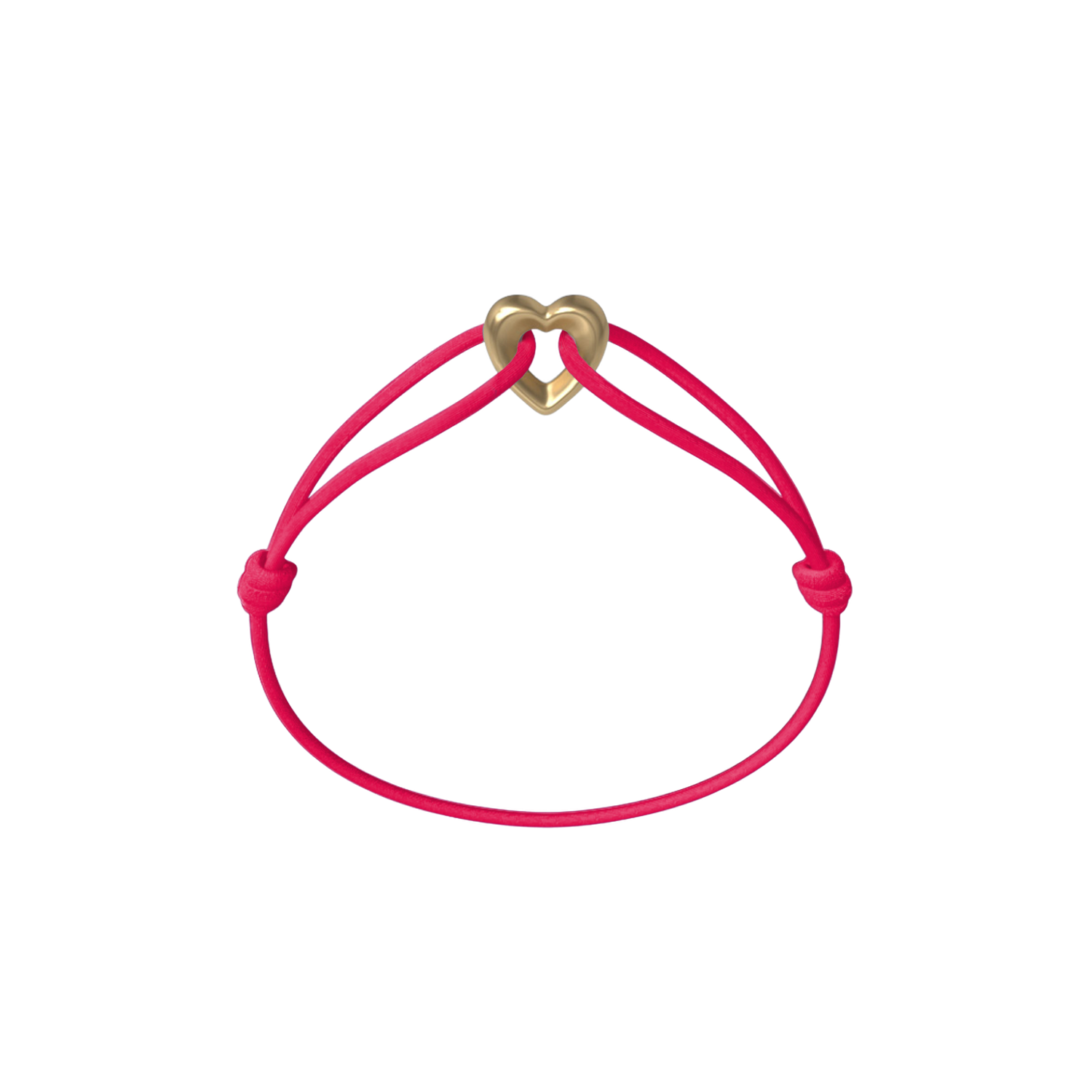 Golden Heart Cord Bracelet