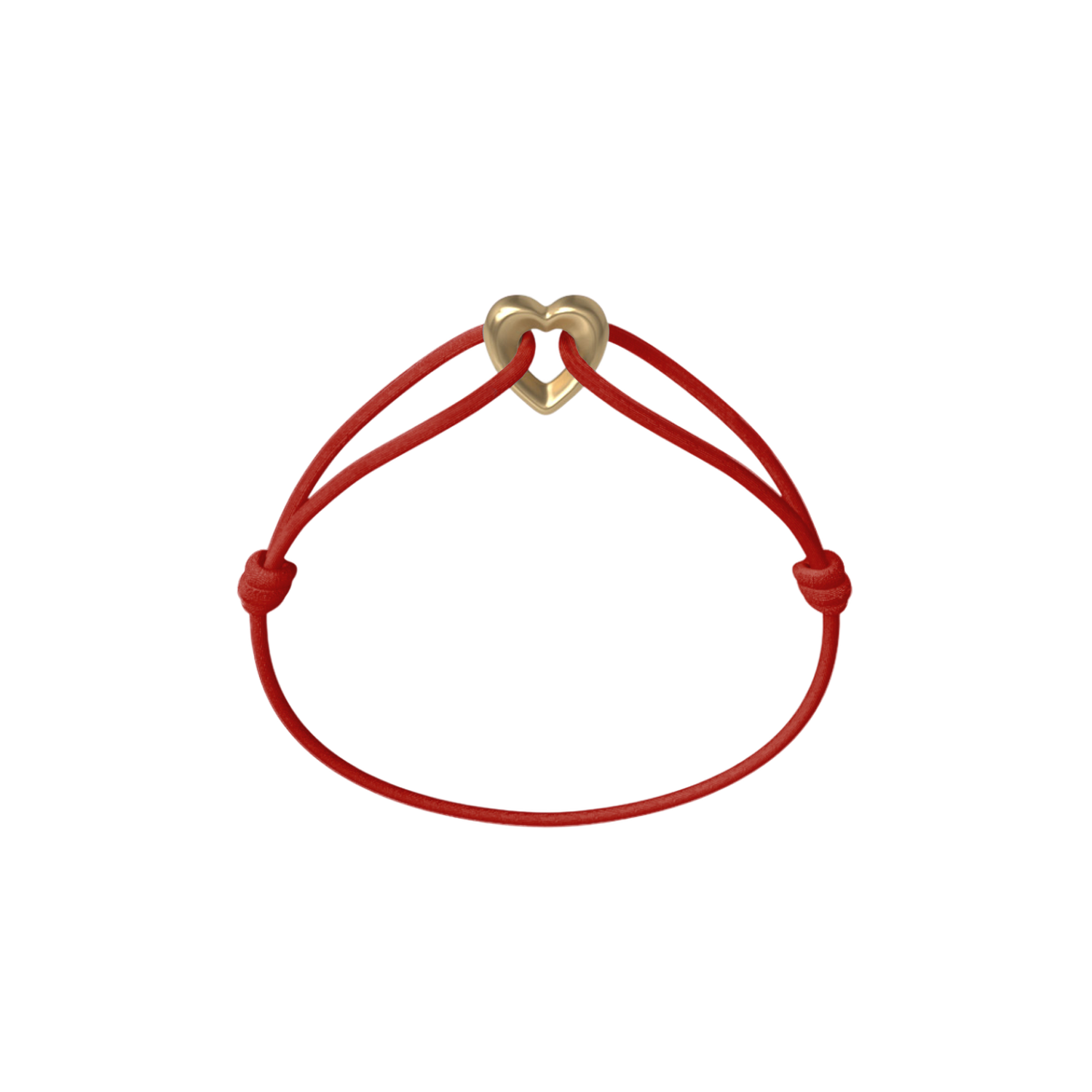 Golden Heart Cord Bracelet