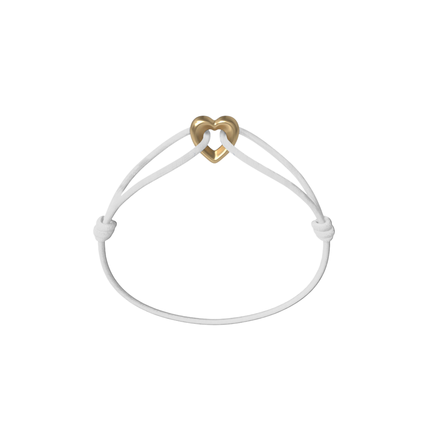 Golden Heart Cord Bracelet