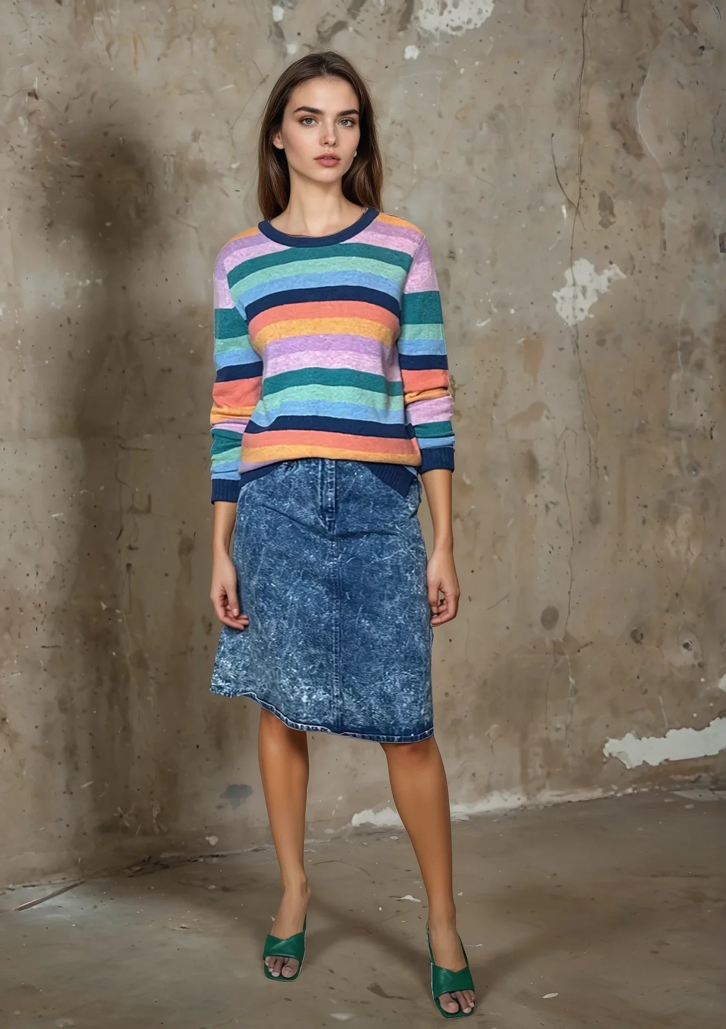 Original Vintage 1990's Clements Ribeiro 100% Lambswool Jumper UK 8 - 12