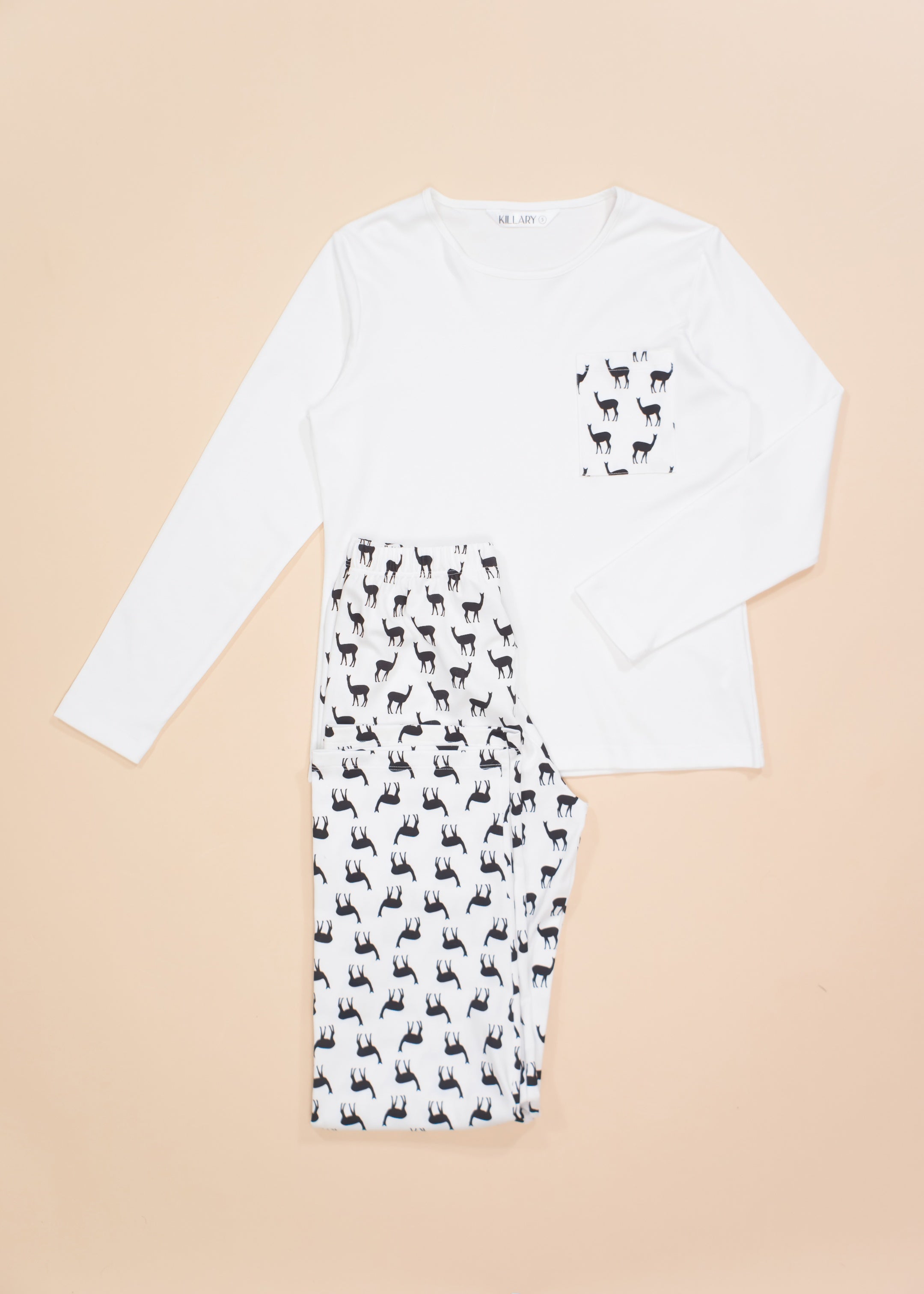 B&W vicunas set with long-sleeves