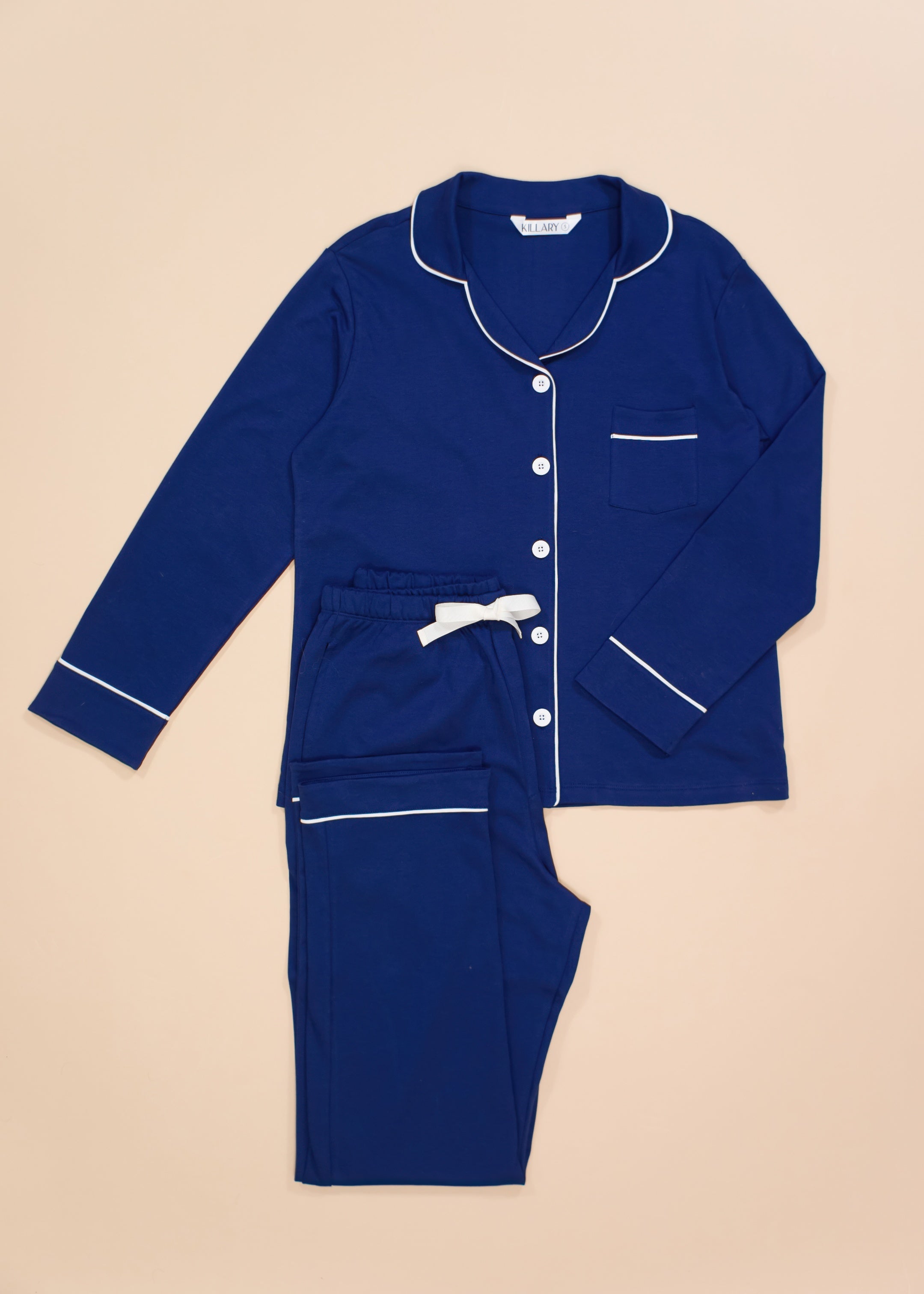 Blue set with long-sleeves