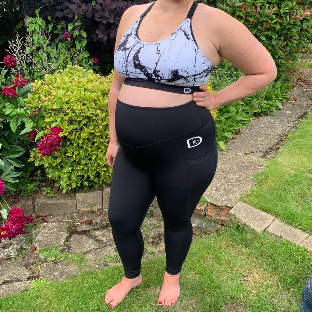 Maternity & Postnatal Active Support Leggings | Black