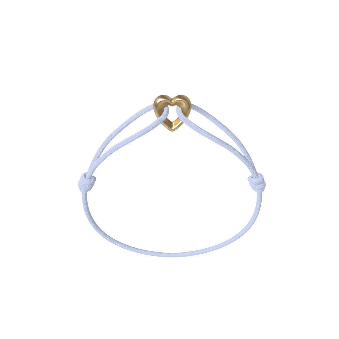 Golden Heart Cord Bracelet