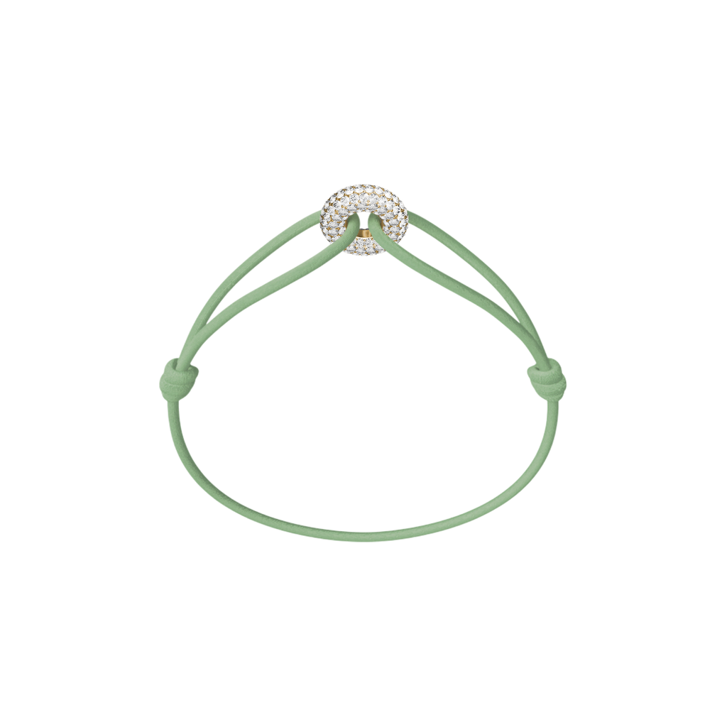 Mini Golden Soho Pavé Cord Bracelet