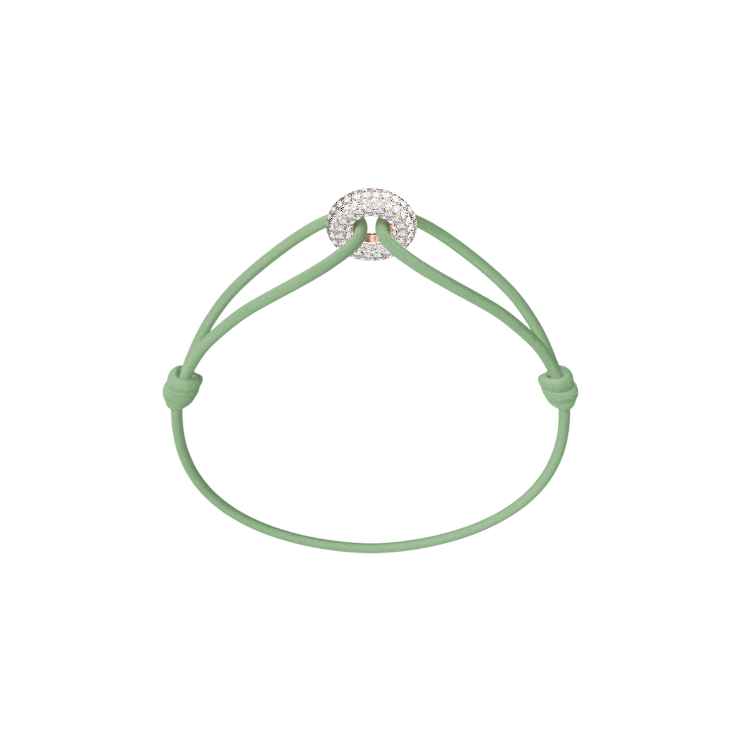 Mini Rose Soho Pavé Cord Bracelet