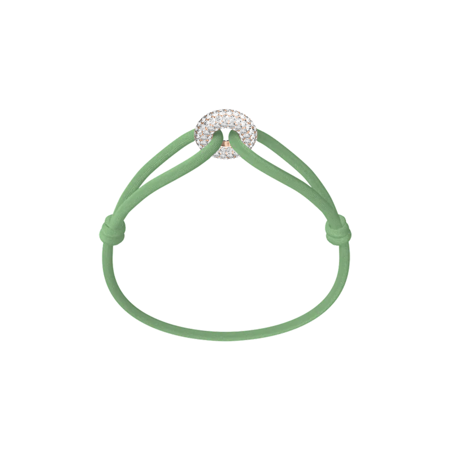 Rose Soho Pavé Cord Bracelet