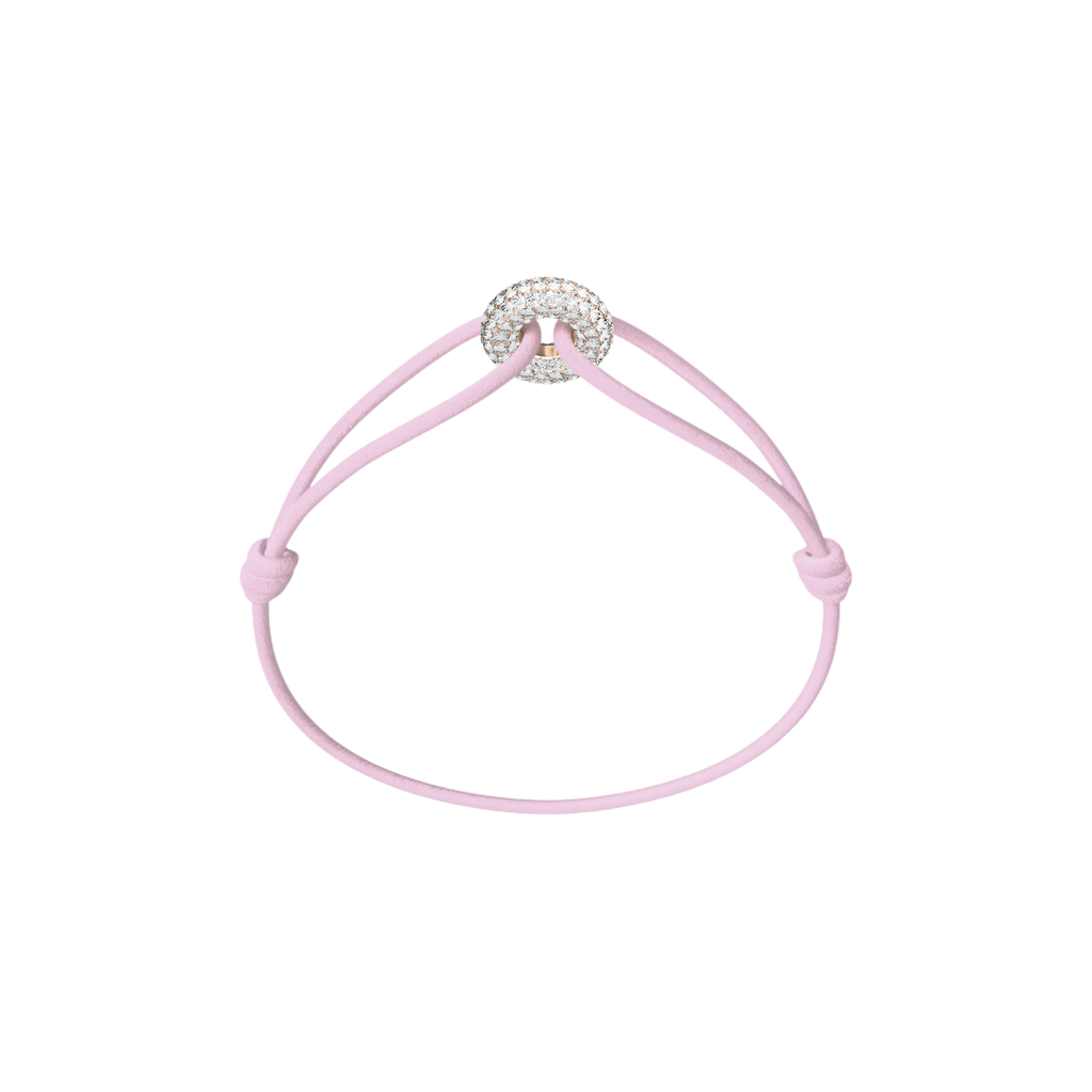 Mini Rose Soho Pavé Cord Bracelet