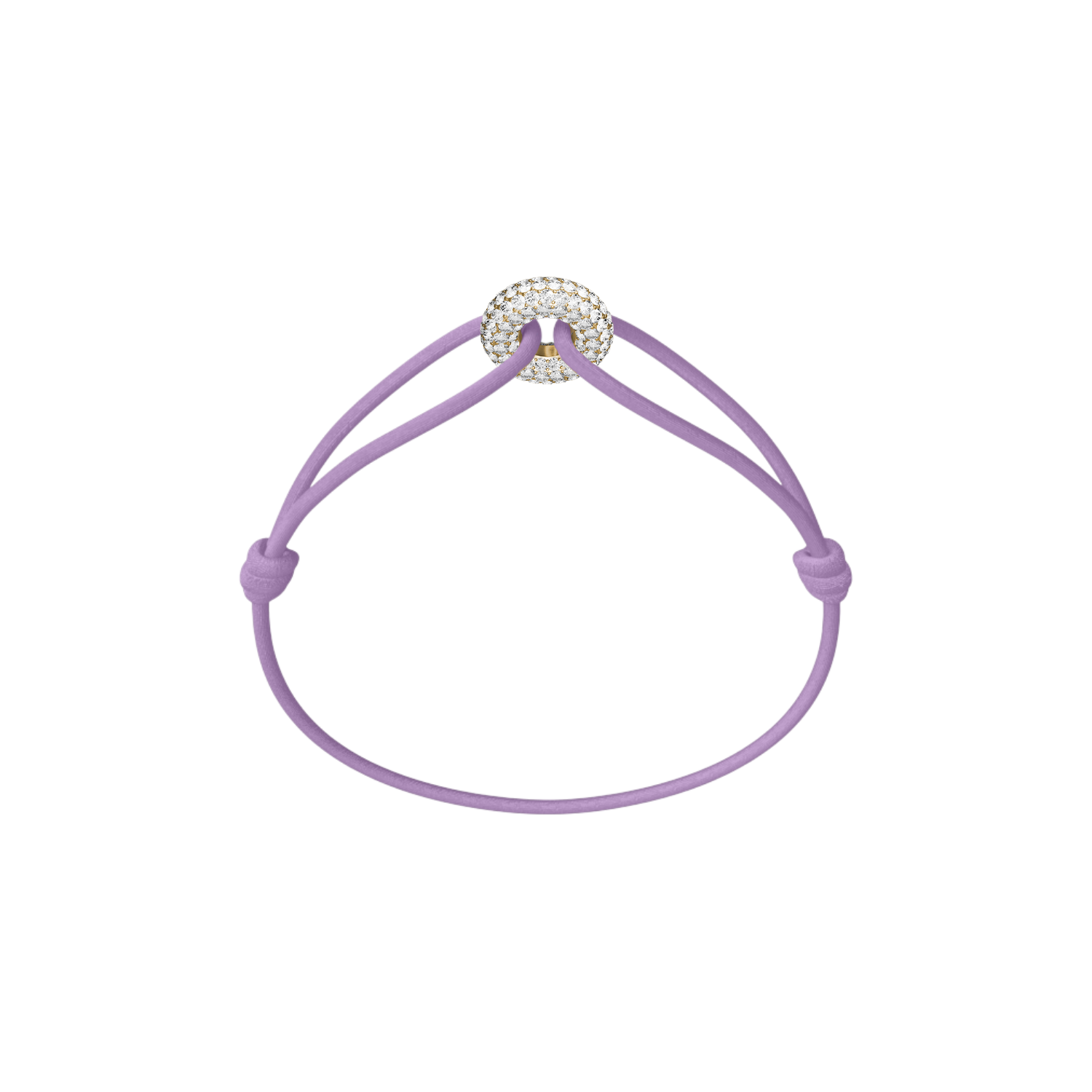 Mini Golden Soho Pavé Cord Bracelet