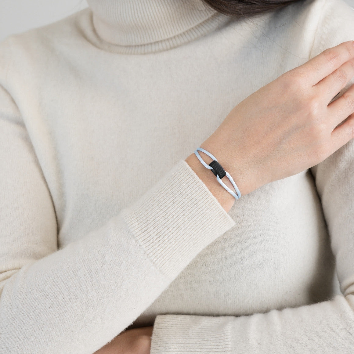 Carbon Regent Cord Bracelet