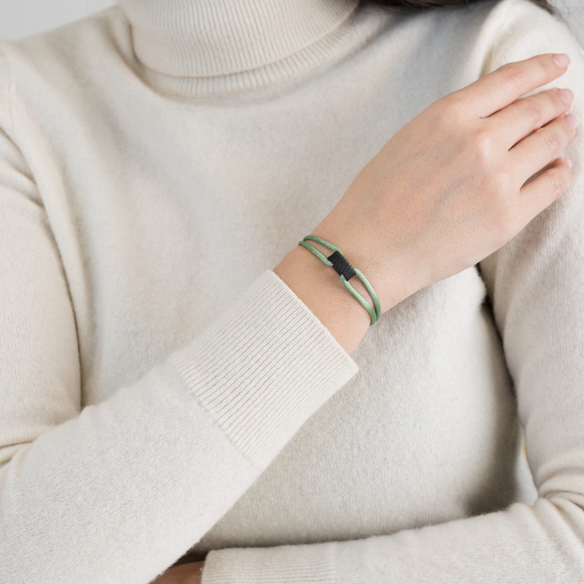 Carbon Regent Cord Bracelet