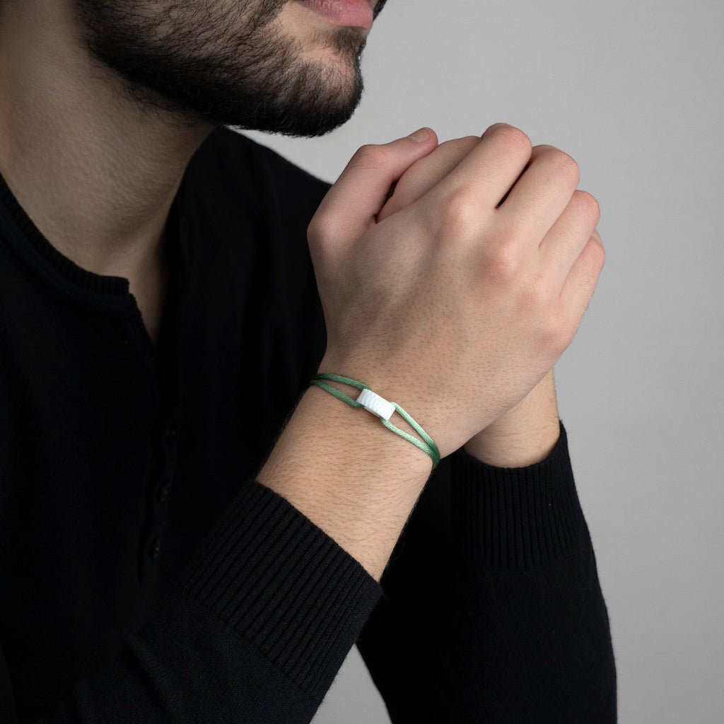 Snow Regent Cord Bracelet