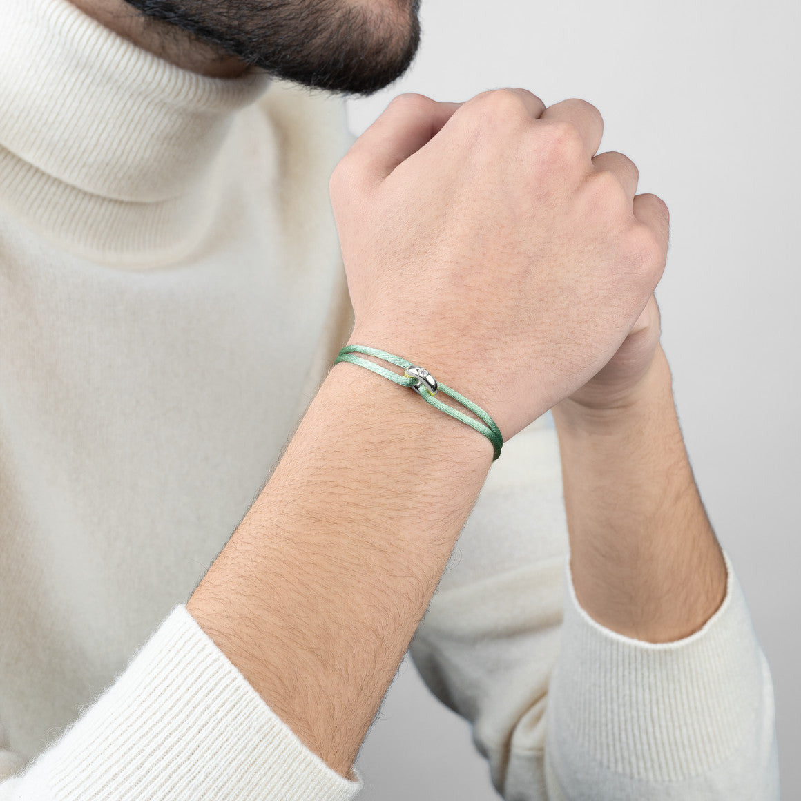 Silver Soho Diamond Cord Bracelet