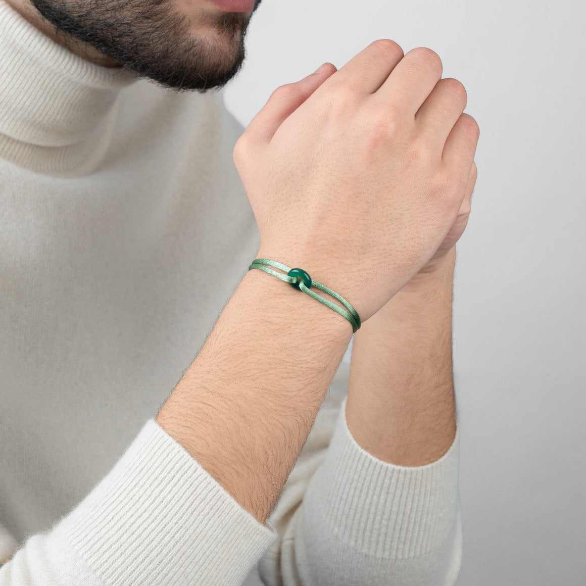 Green Soho Cord Bracelet