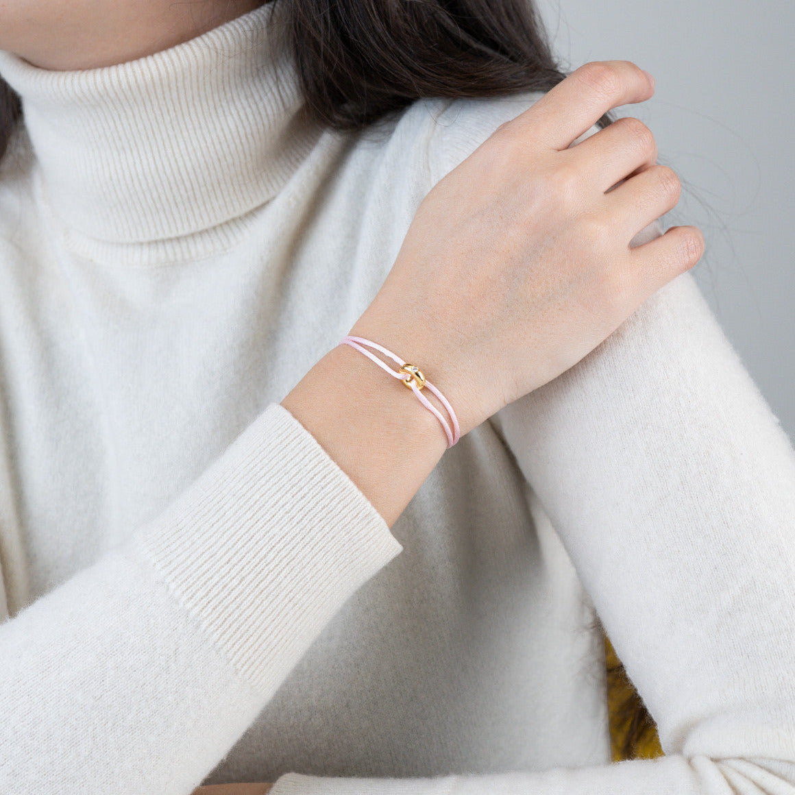 Mini Golden Soho Diamond Cord Bracelet