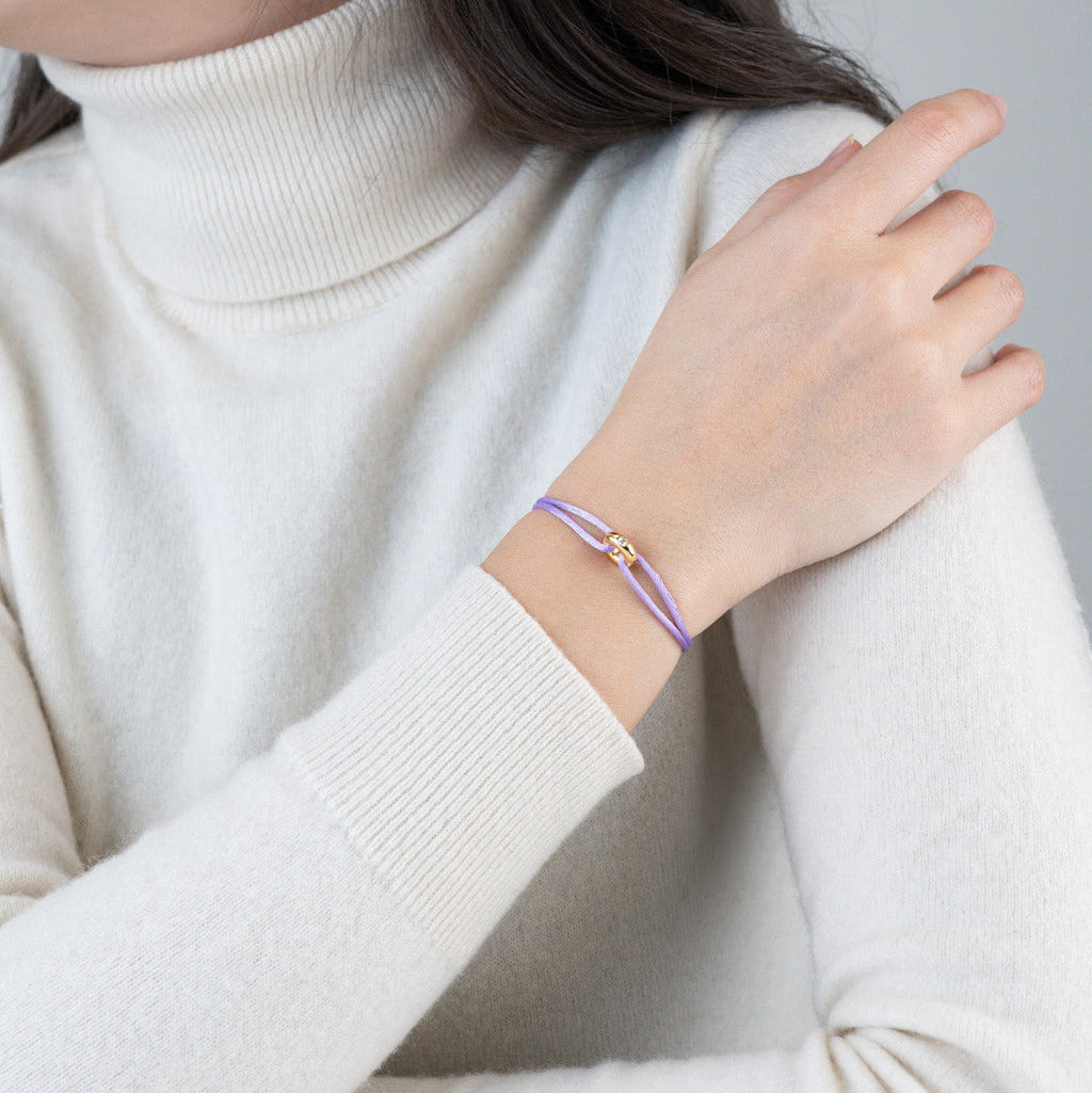 Mini Golden Soho Diamond Cord Bracelet