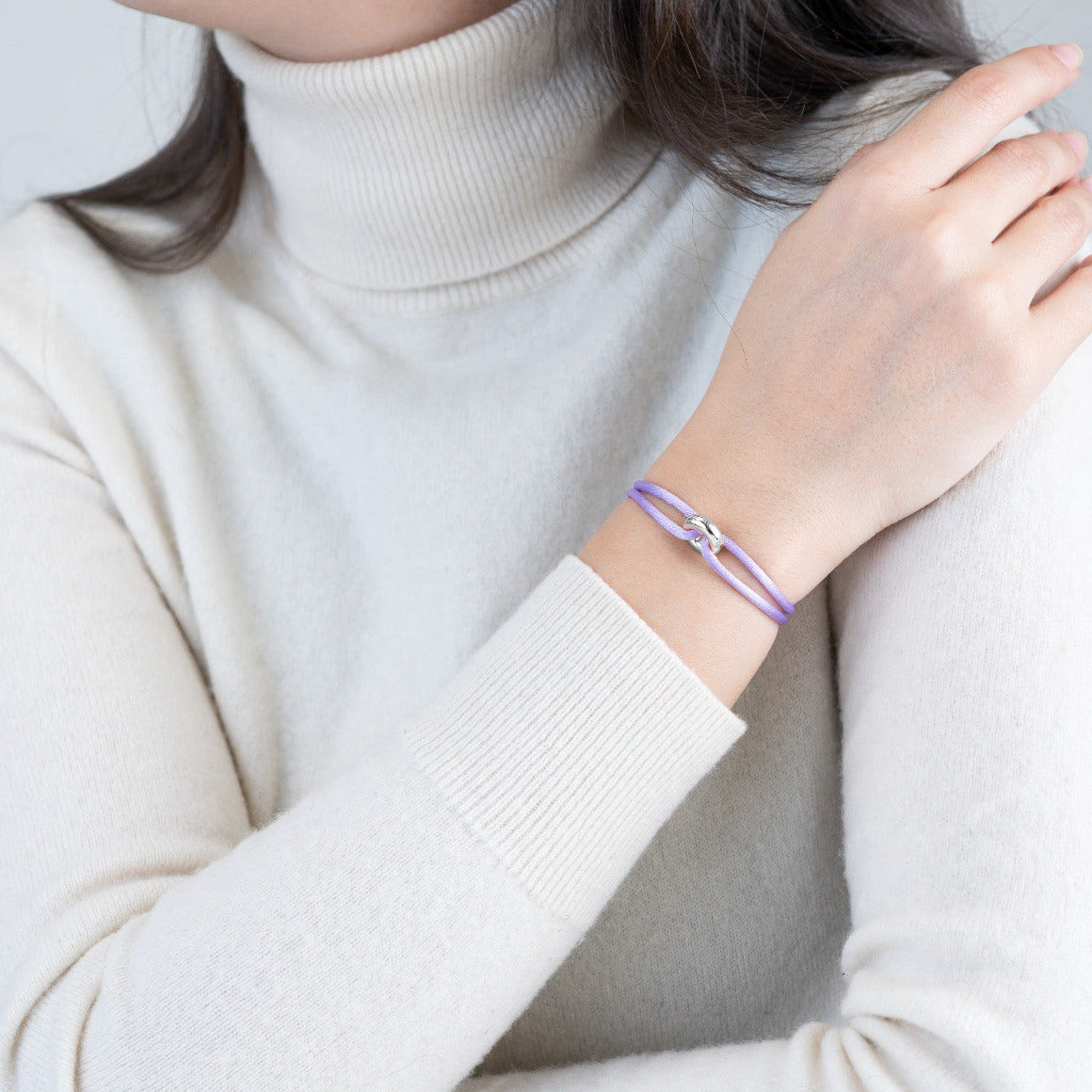 Silver Soho Cord Bracelet