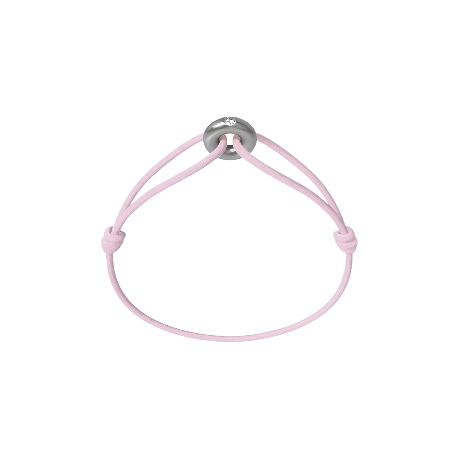 Mini Silver Soho Diamond Cord Bracelet