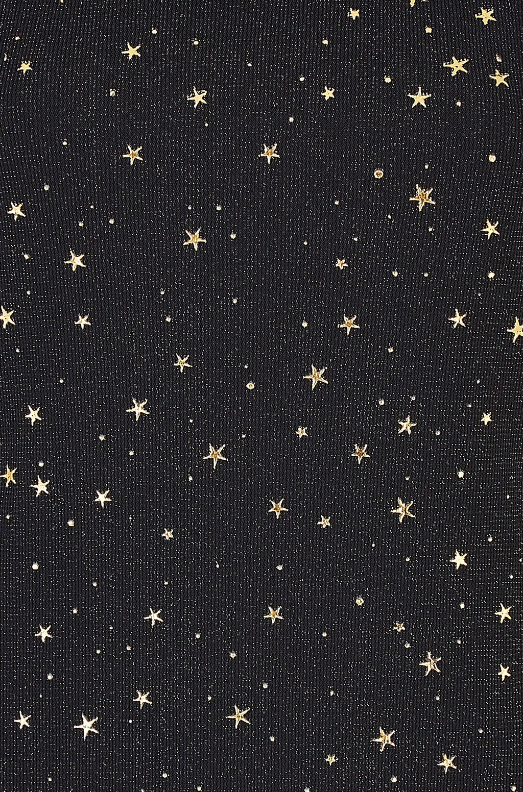 Yumi Black Mesh Star Print Long Sleeve Top