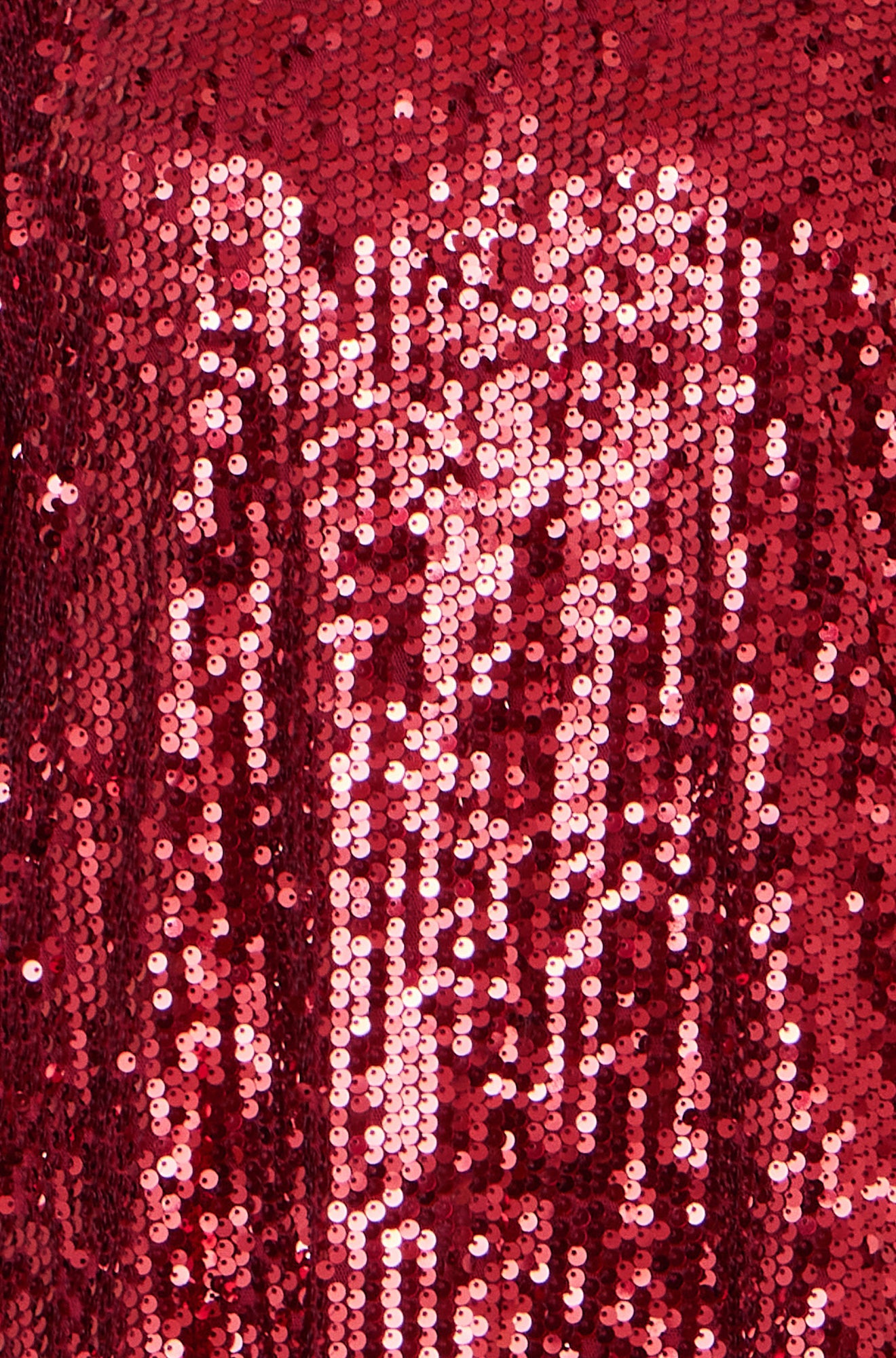 Yumi Burgundy Sequin Tunic Dress With Balloon Sleeves