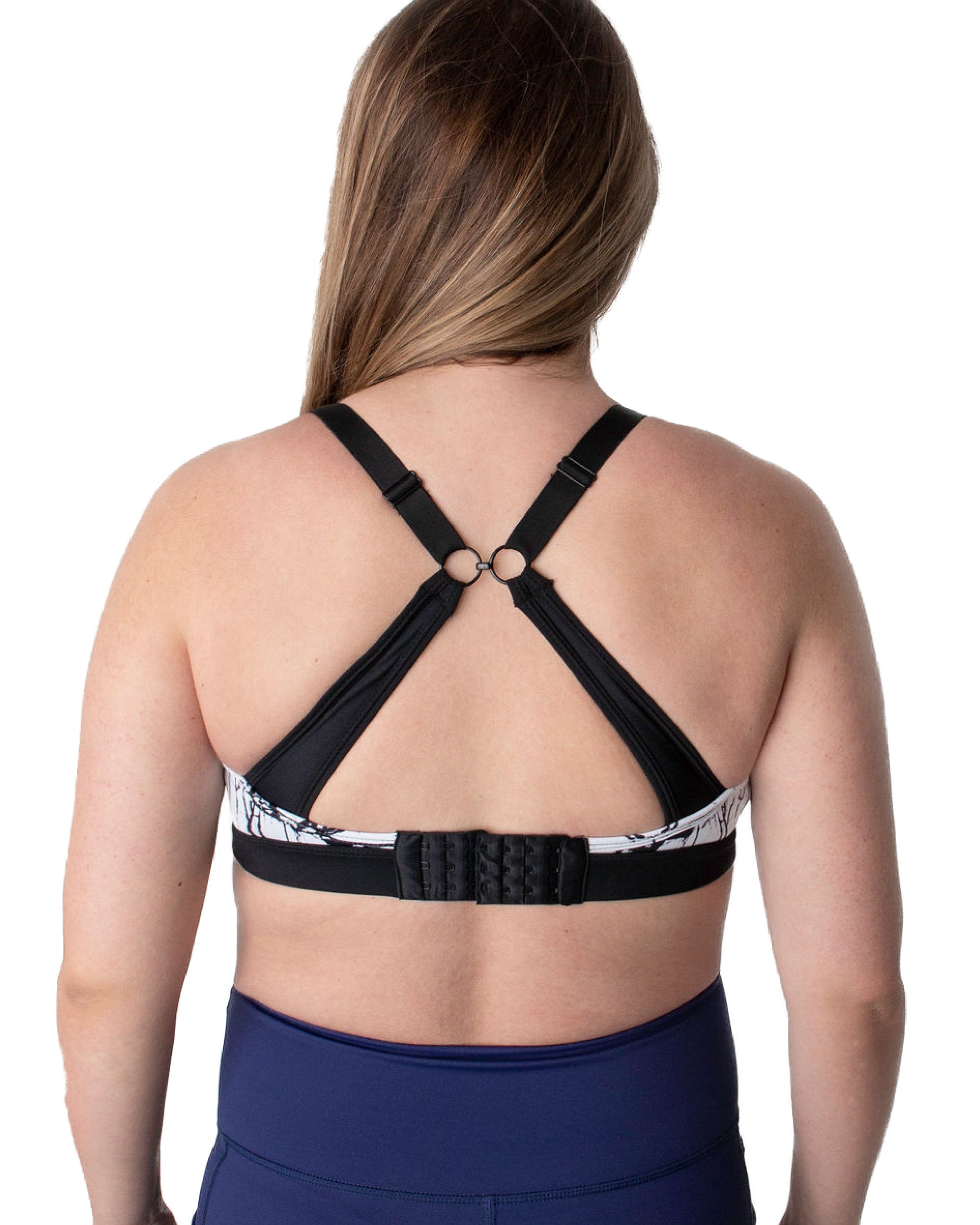 Maternity & Nursing Sports Bra | B-G Cup | Marble Print